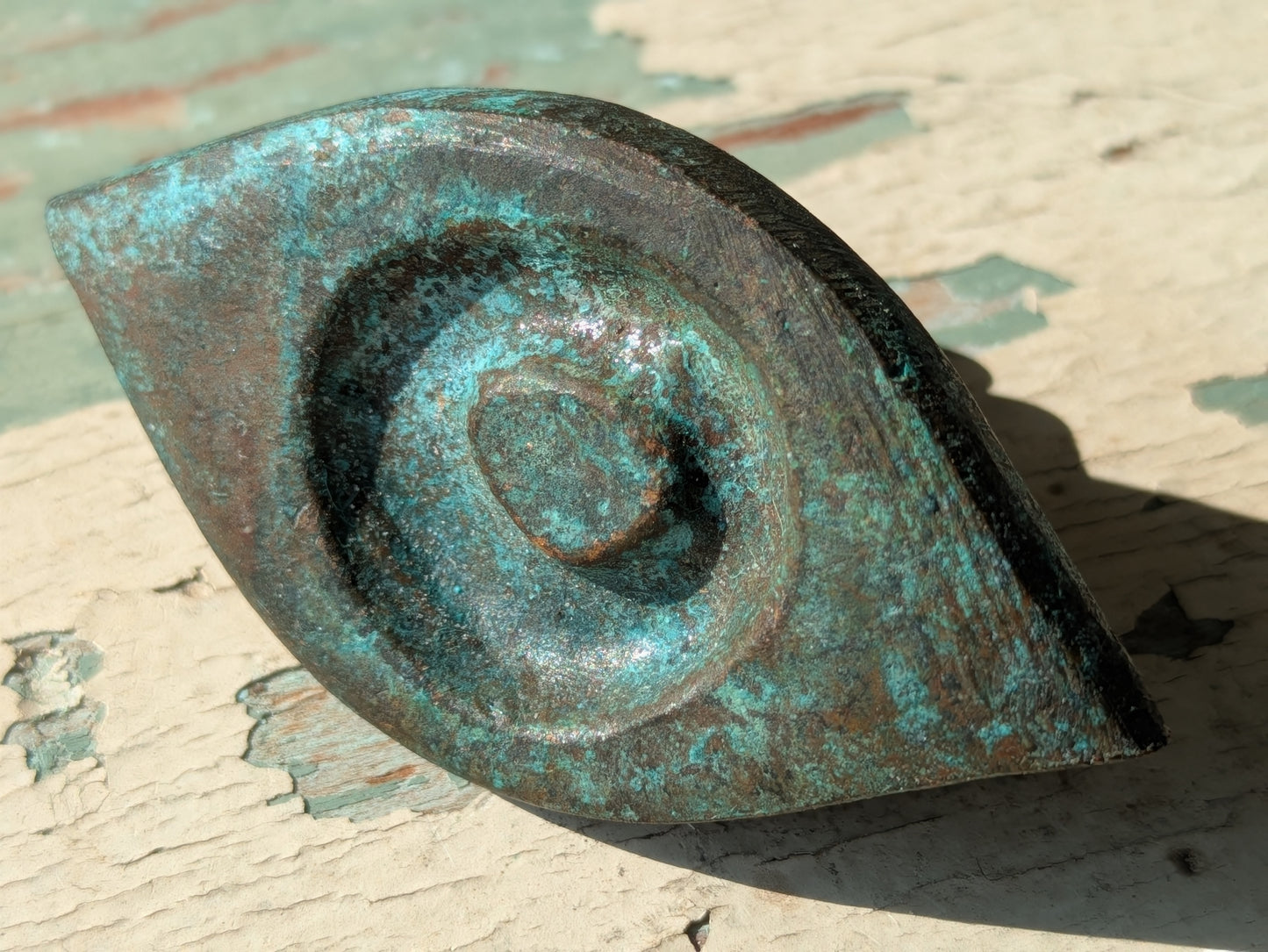 1967 "Antico" by Jerome & Evelyn Ackerman Hand-cast Solid Brass Pulls: 2 Pieces