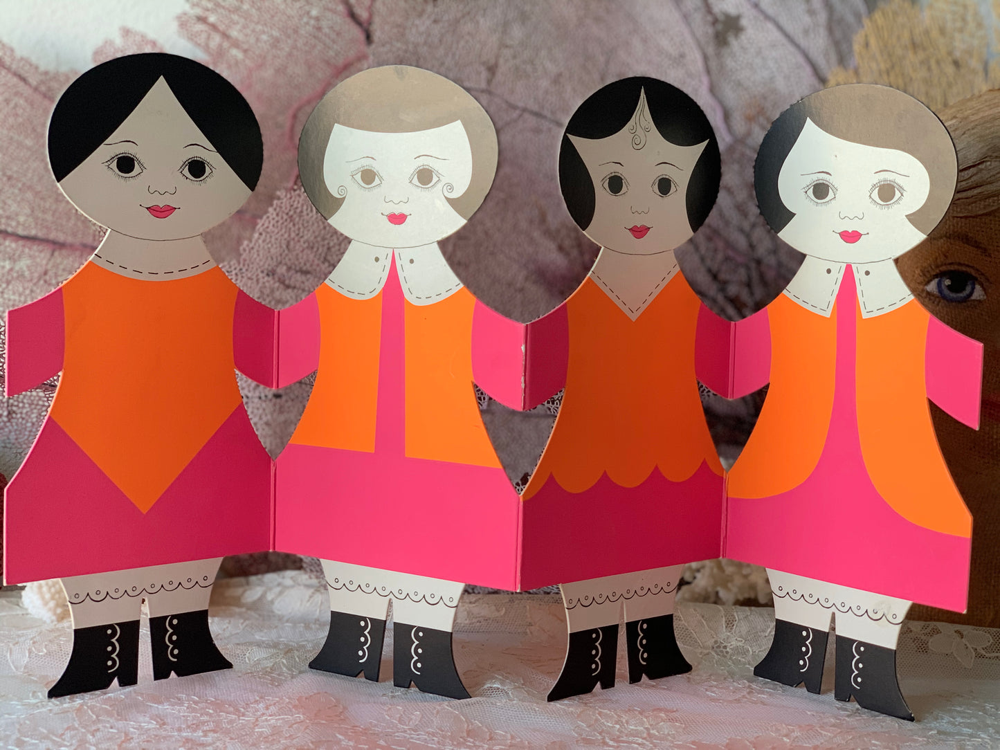 Vintage Gemma Taccogna 60s mod girl paper dolls
