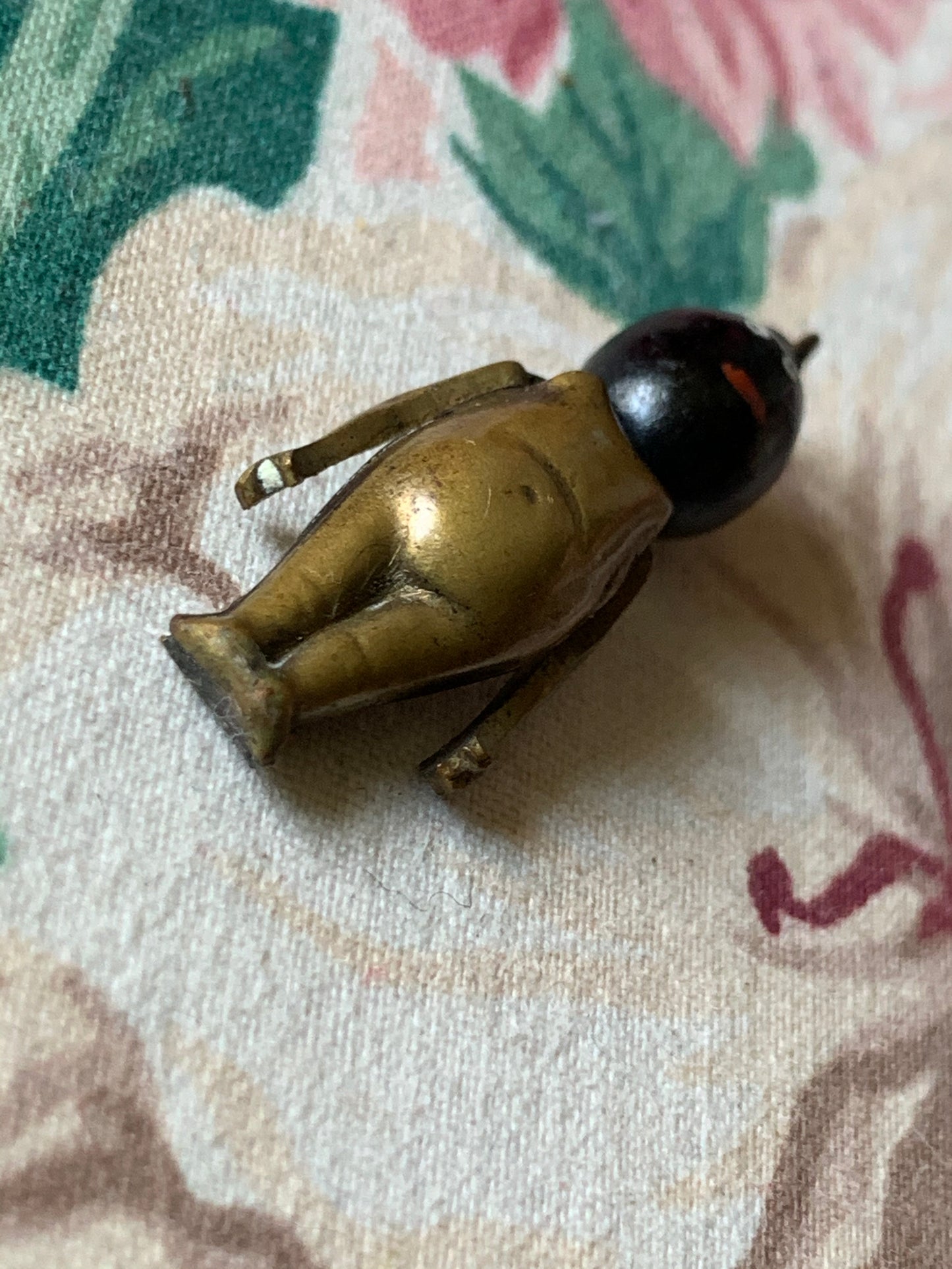 Vintage mini jointed figure charm