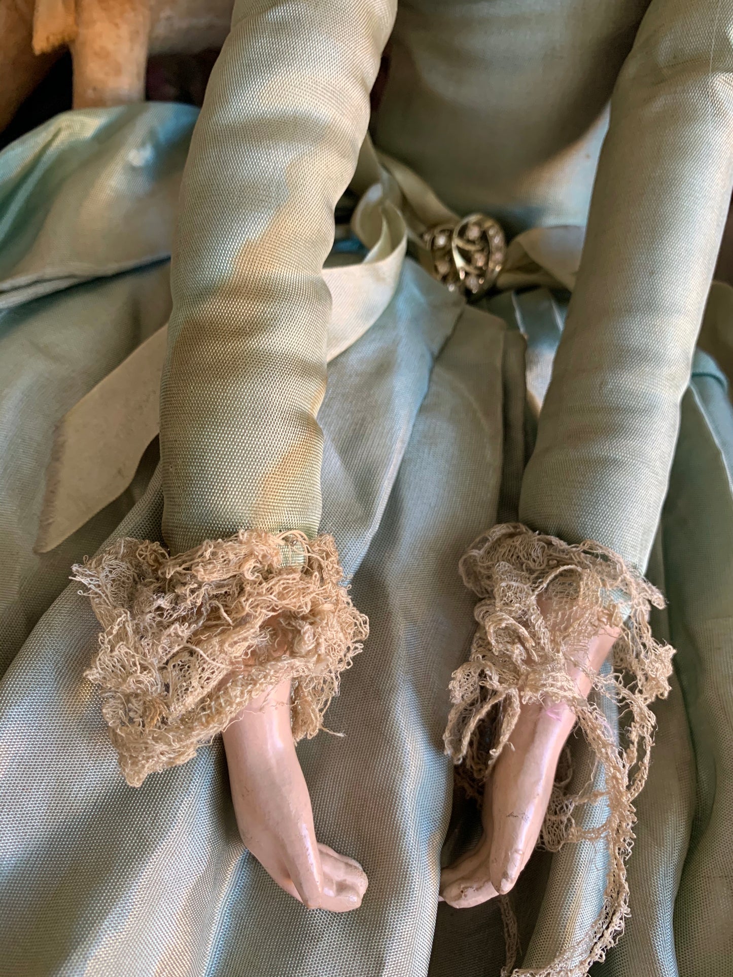 Vintage blond flapper boudoir doll