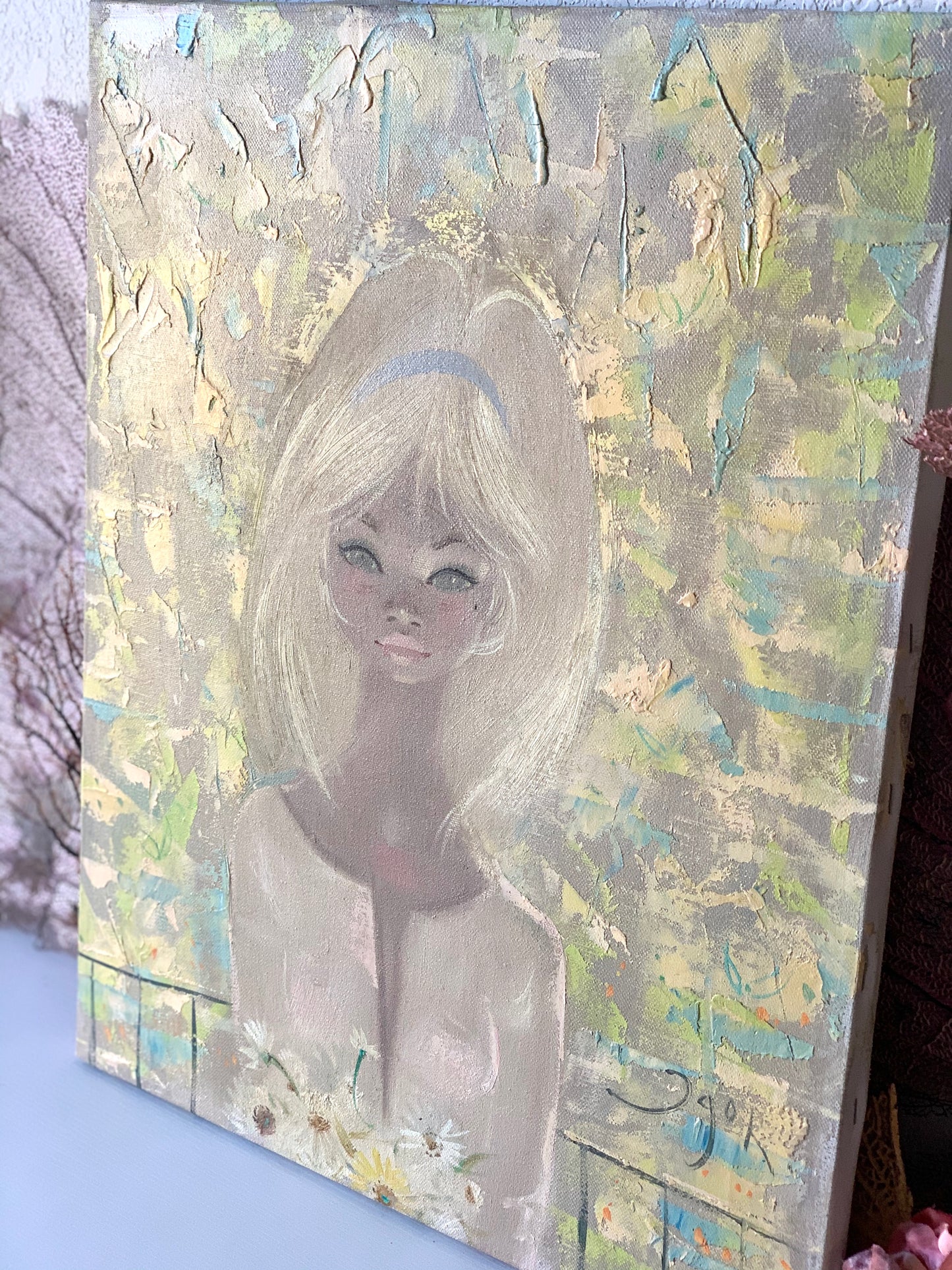 Vintage Igor Pantuhoff girl painting