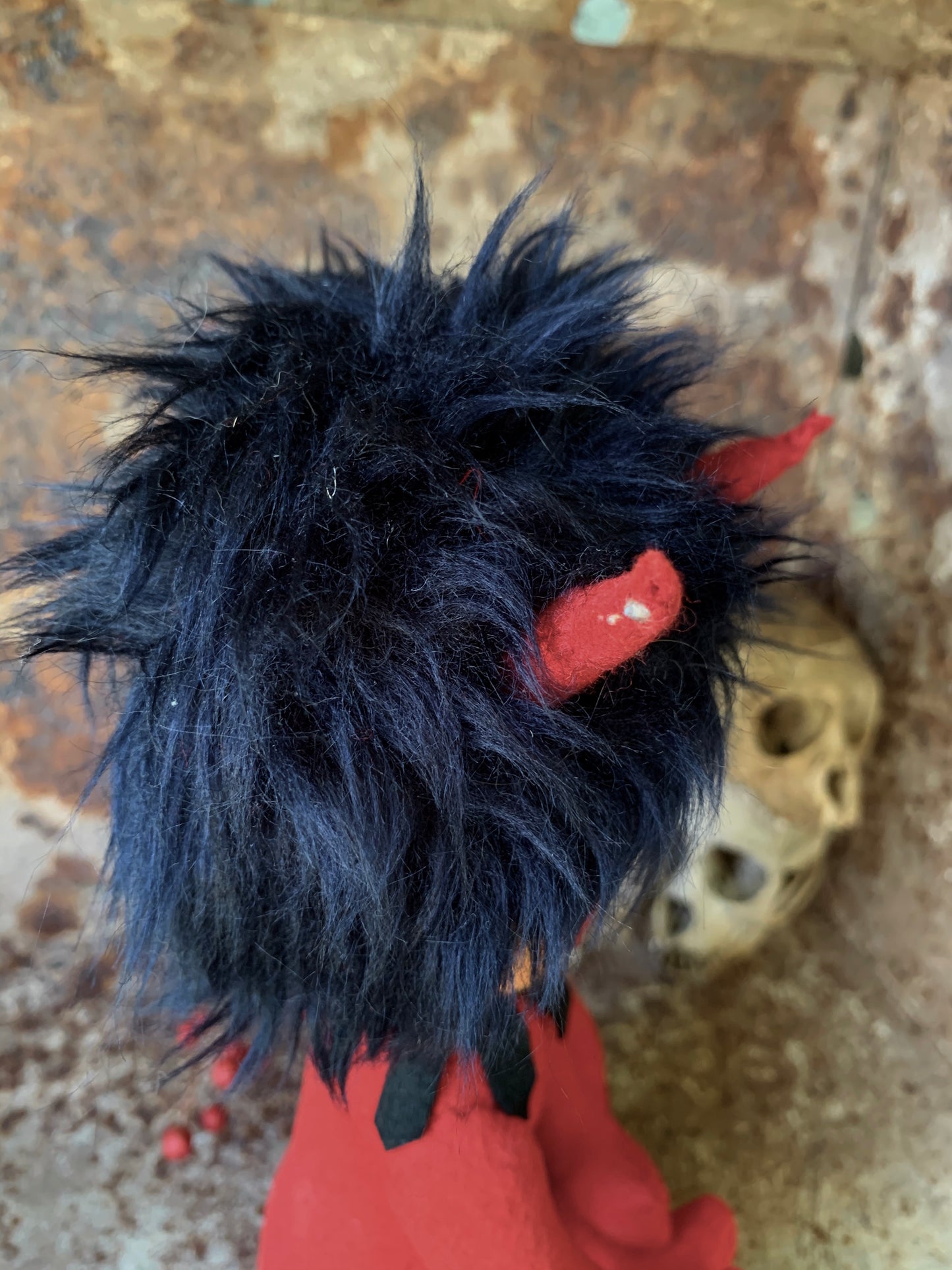 Vintage rare winking devil pixie doll