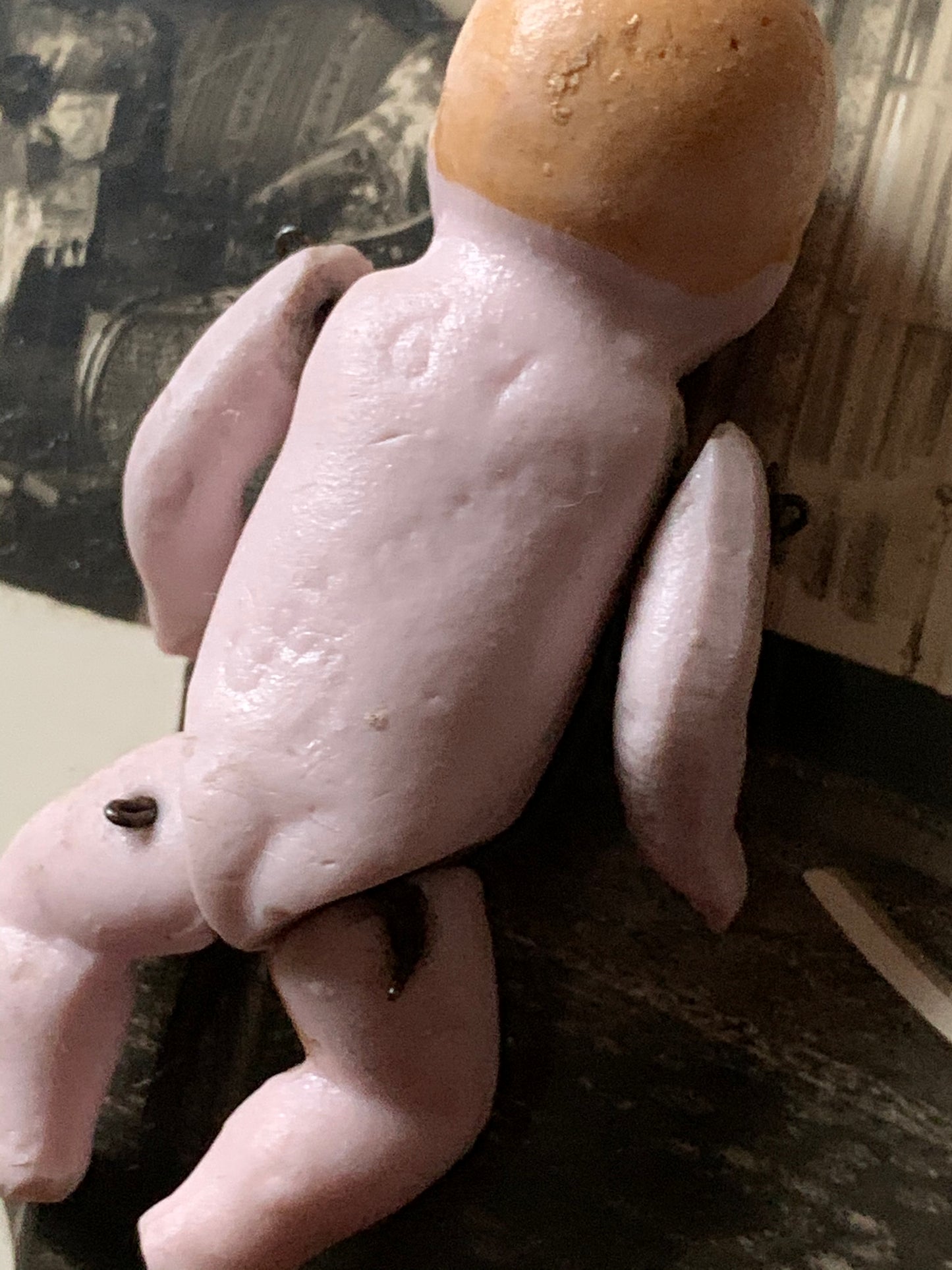 Vintage mini German jointed baby doll