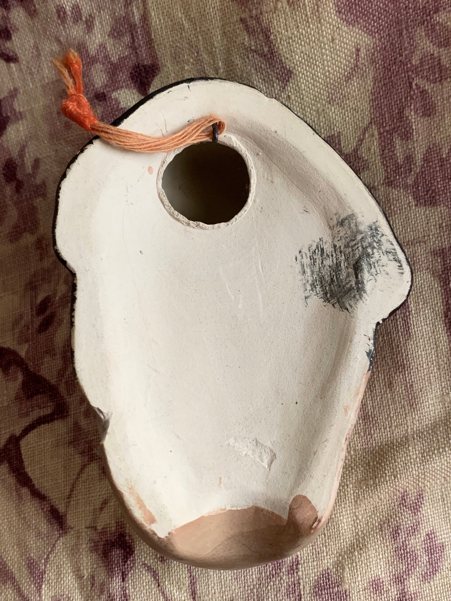 Vintage mini smoker pottery face