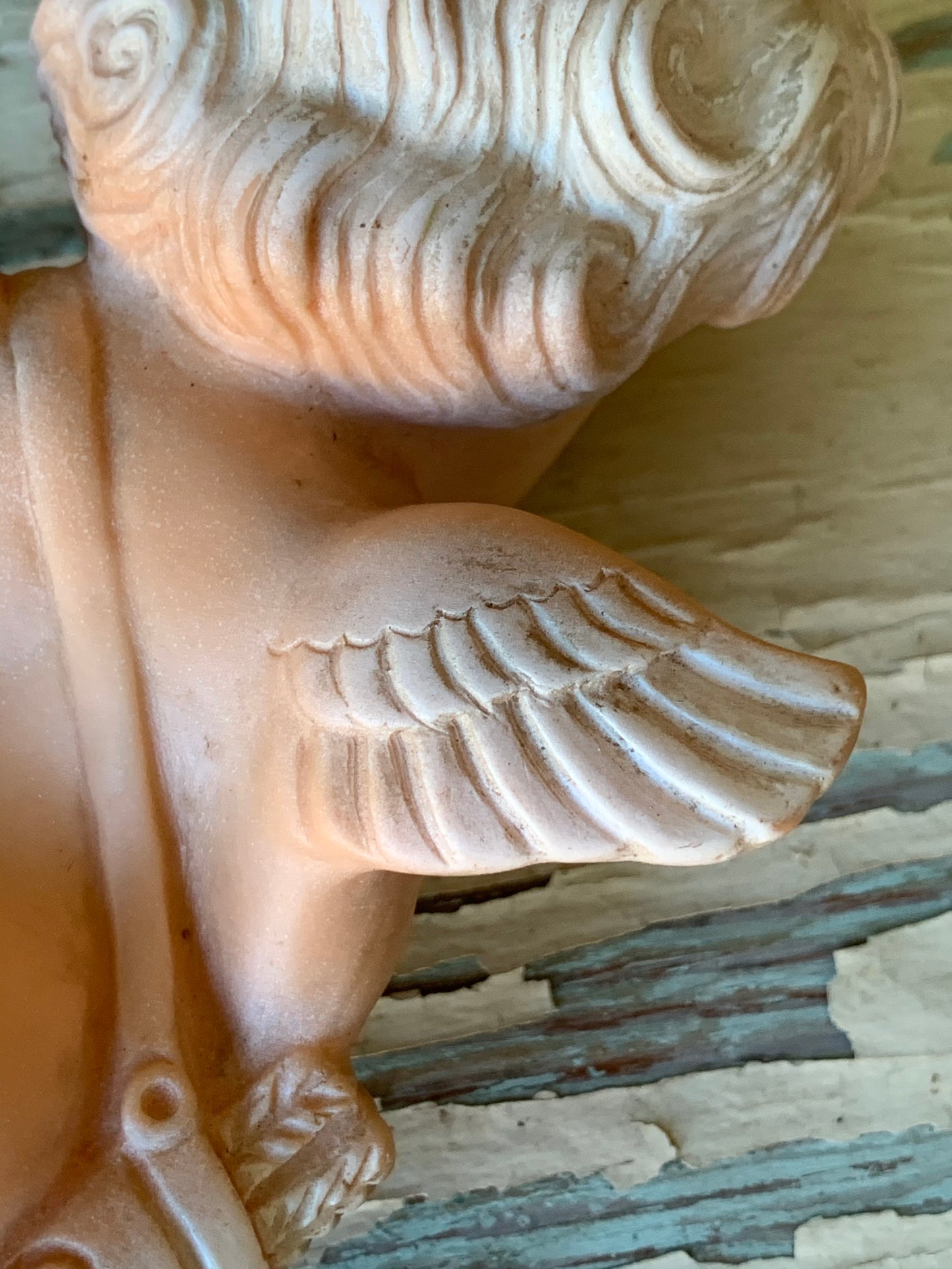 Vintage rubber squeaky toy angel I Love Lucy cupid doll
