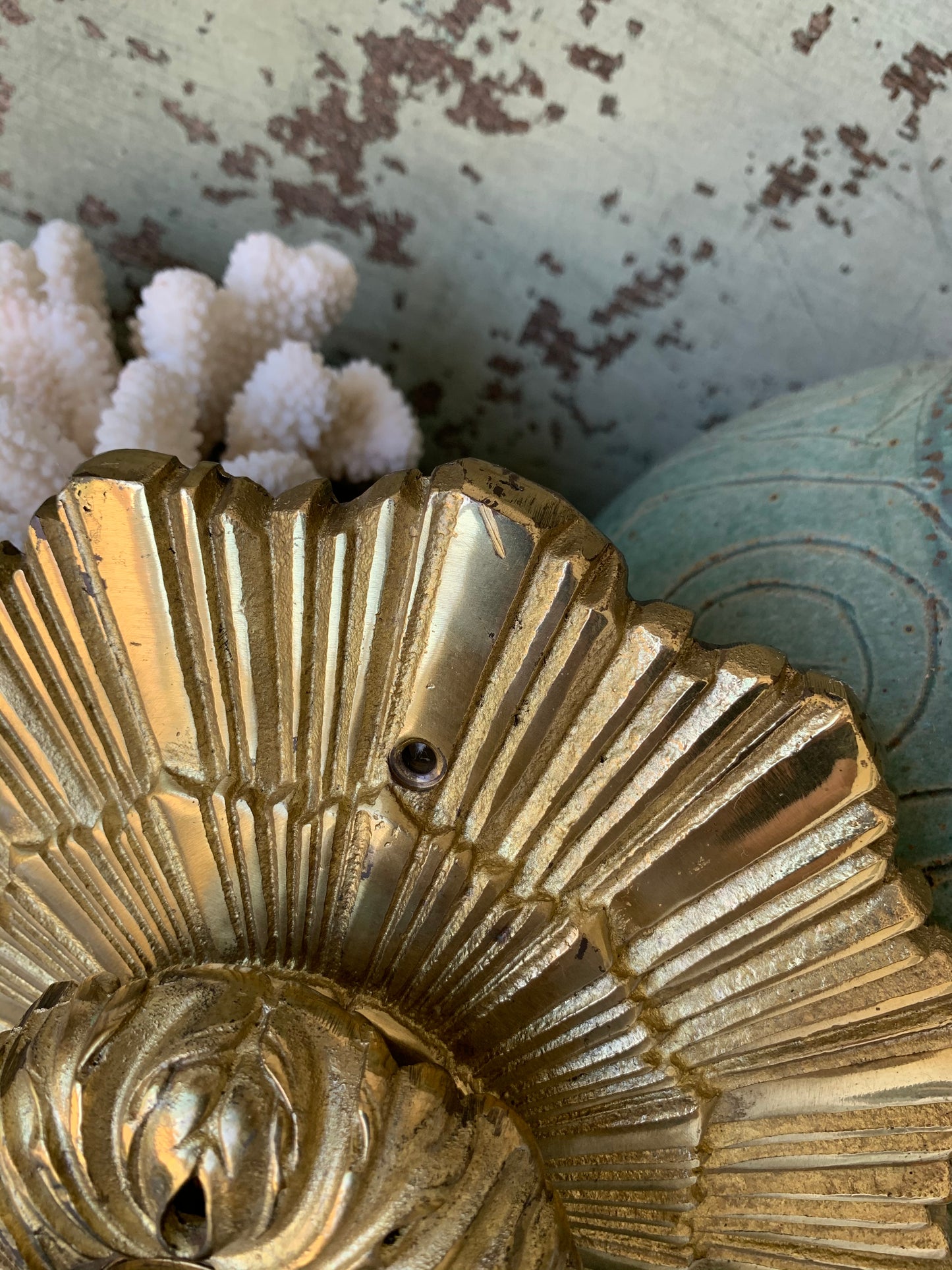 Mid century starburst flush mount ceiling light