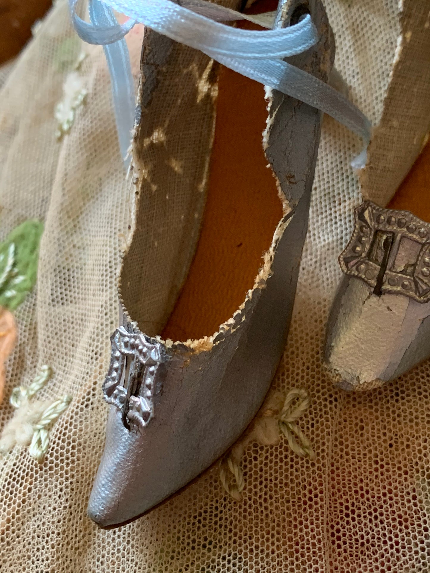 Vintage boudoir doll shoes
