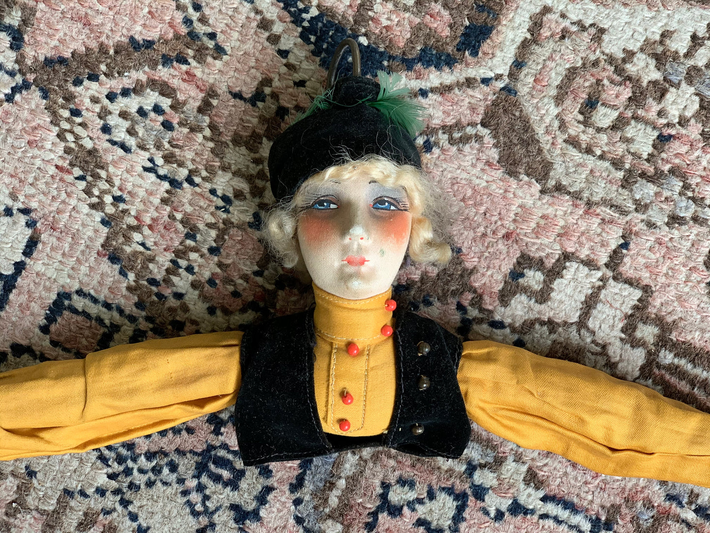 Vintage boudoir doll hanger