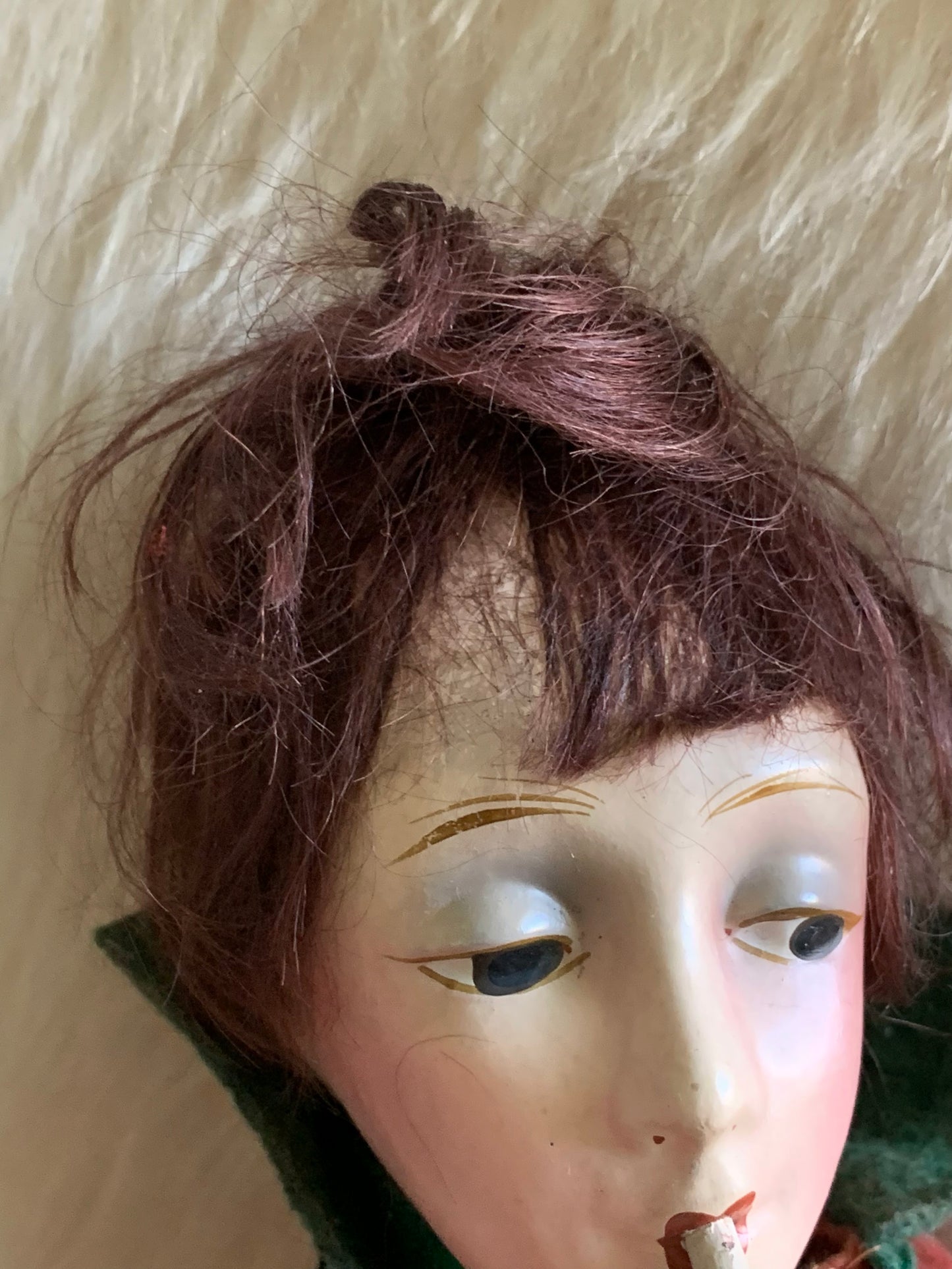 Vintage Cubeb smoker boudoir doll