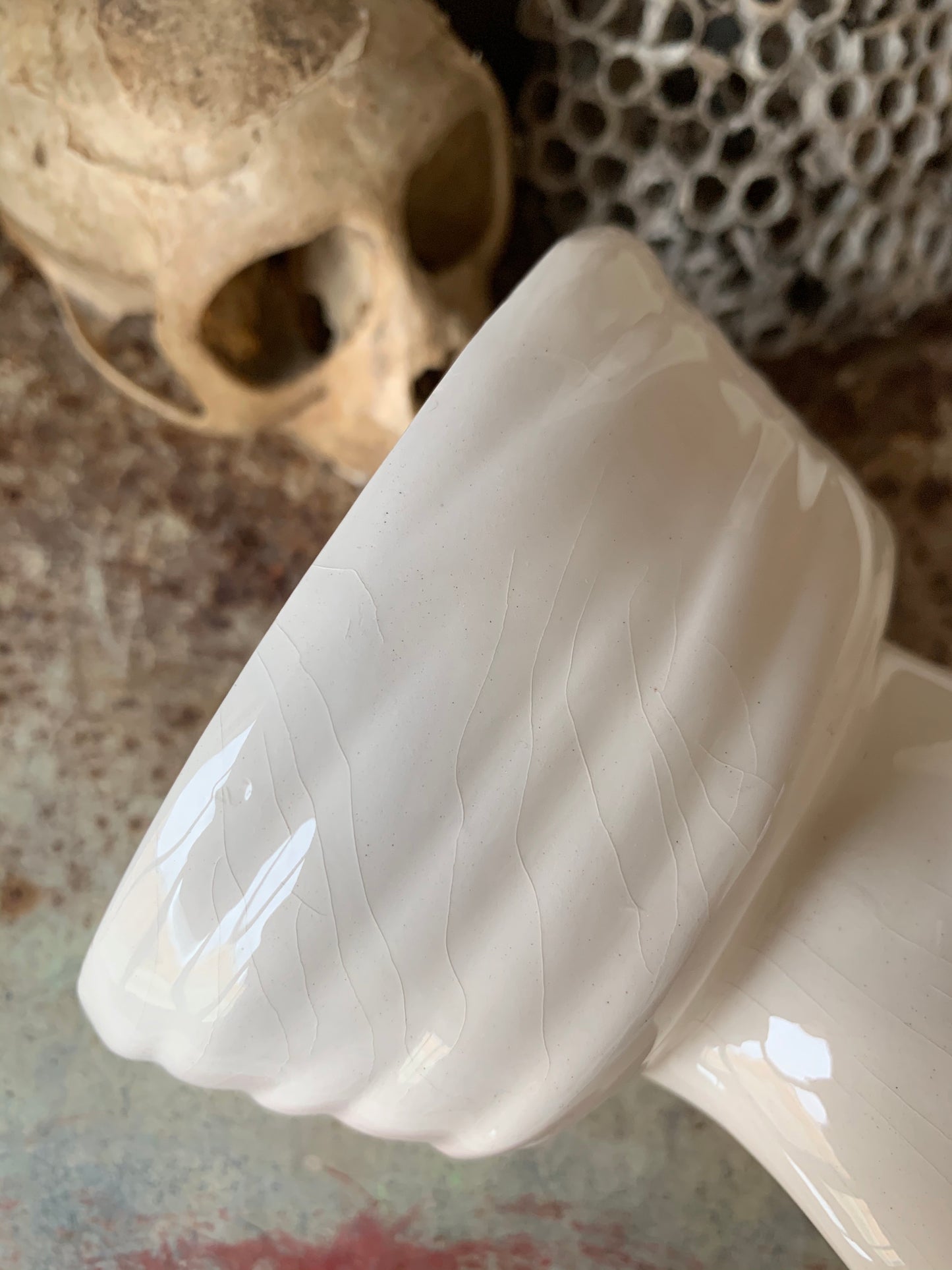 Vintage pair of ceramic hands