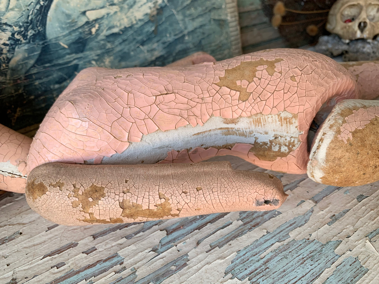 Vintage age worn Cubeb doll as-is