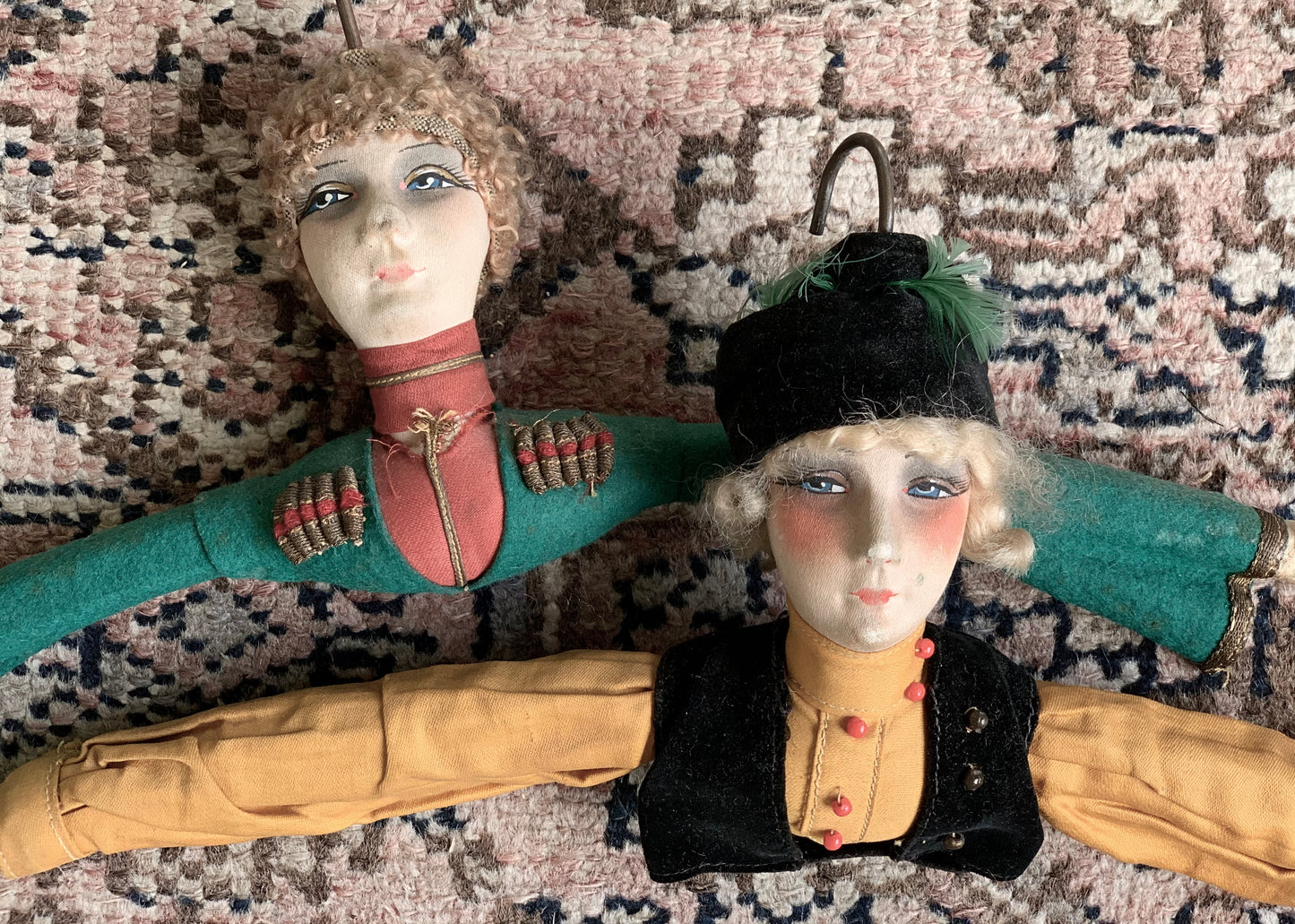 Vintage boudoir doll hanger