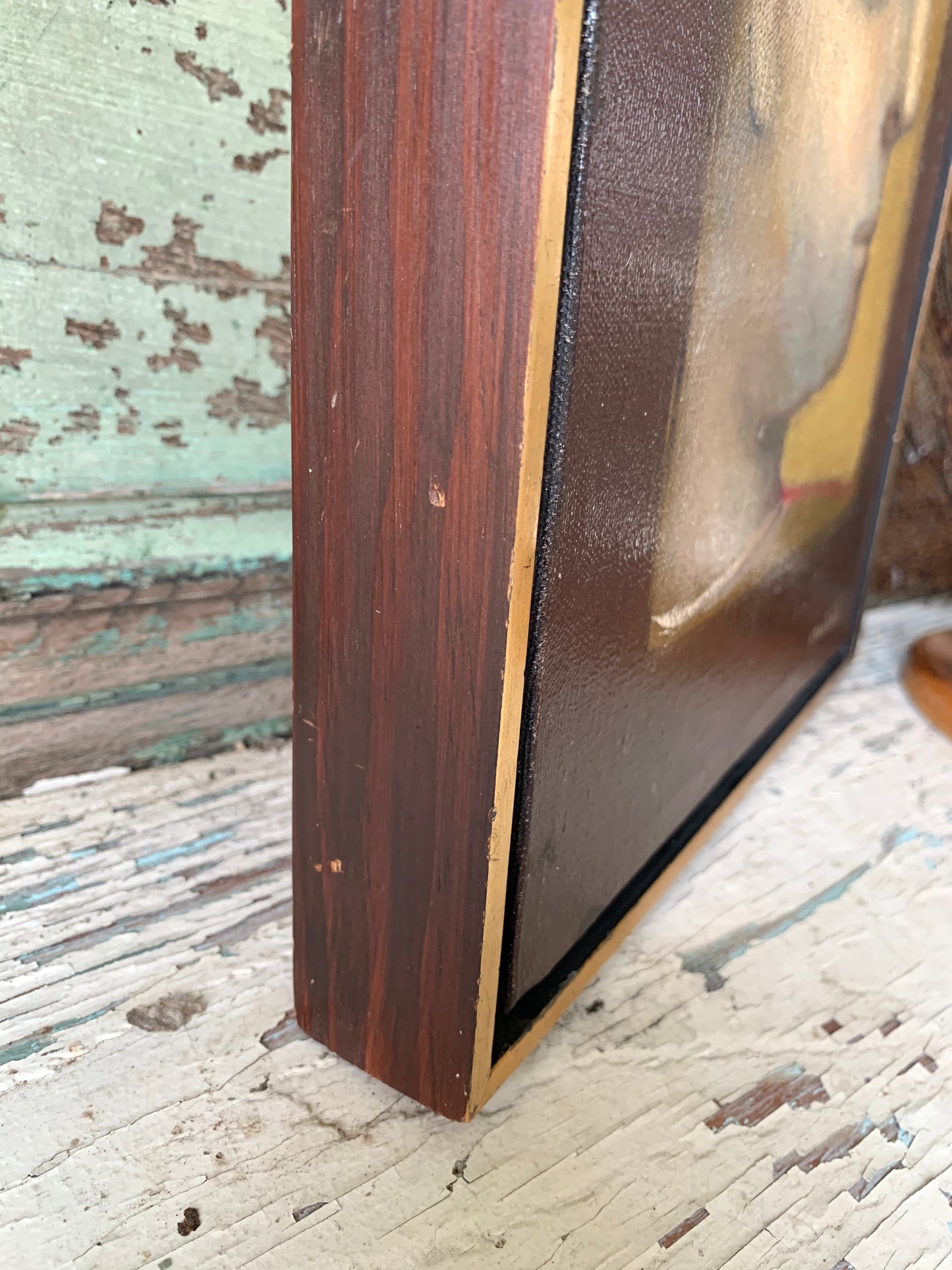 Vintage original Jose Montanes painting signed male portrait