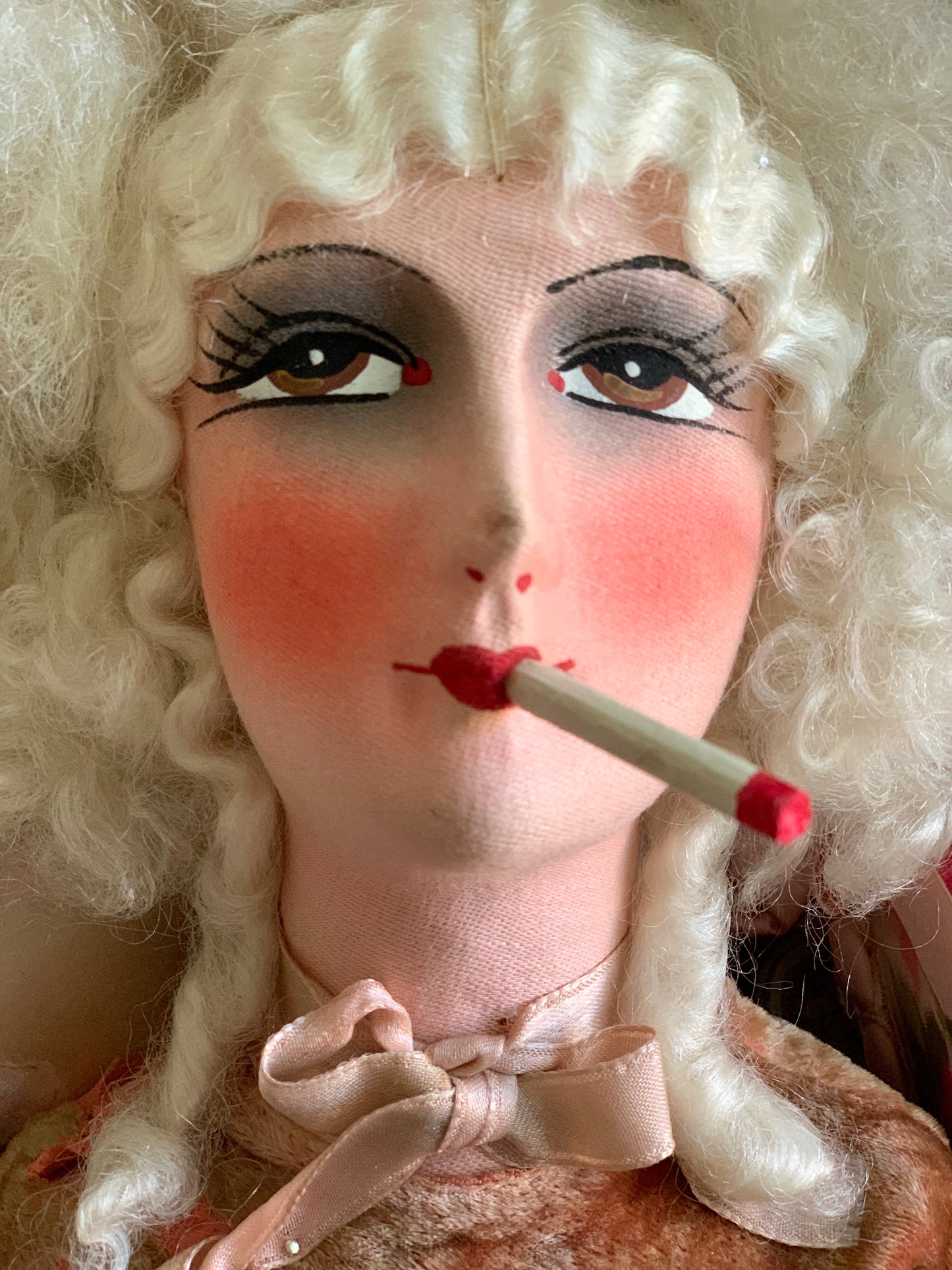 Vintage smoker boudoir doll