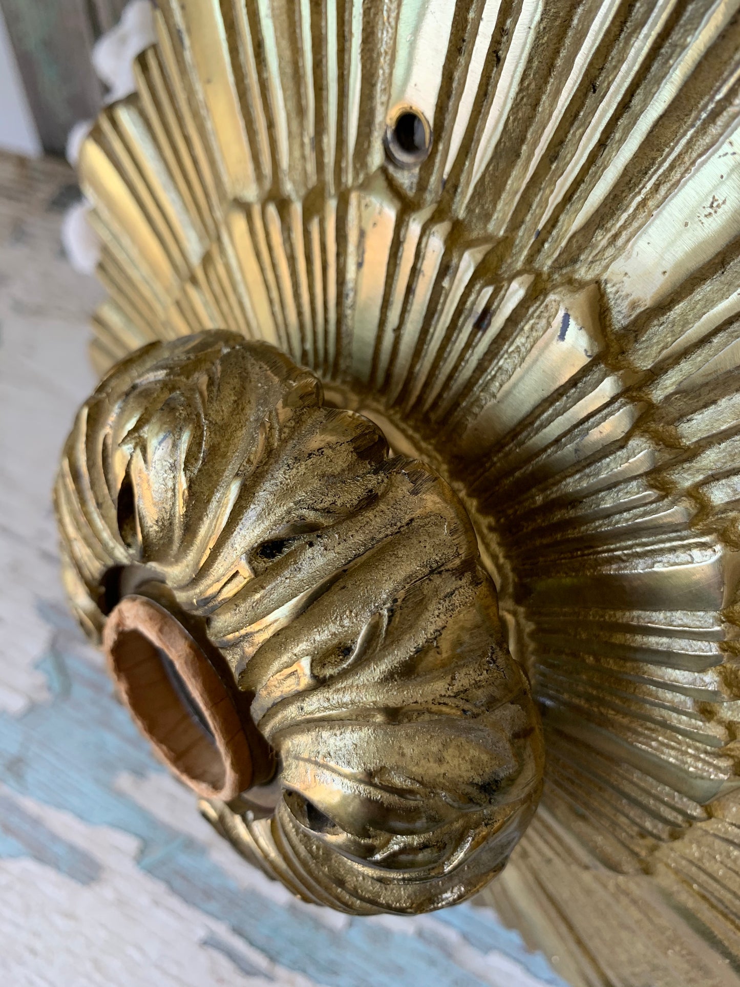 Mid century starburst flush mount ceiling light