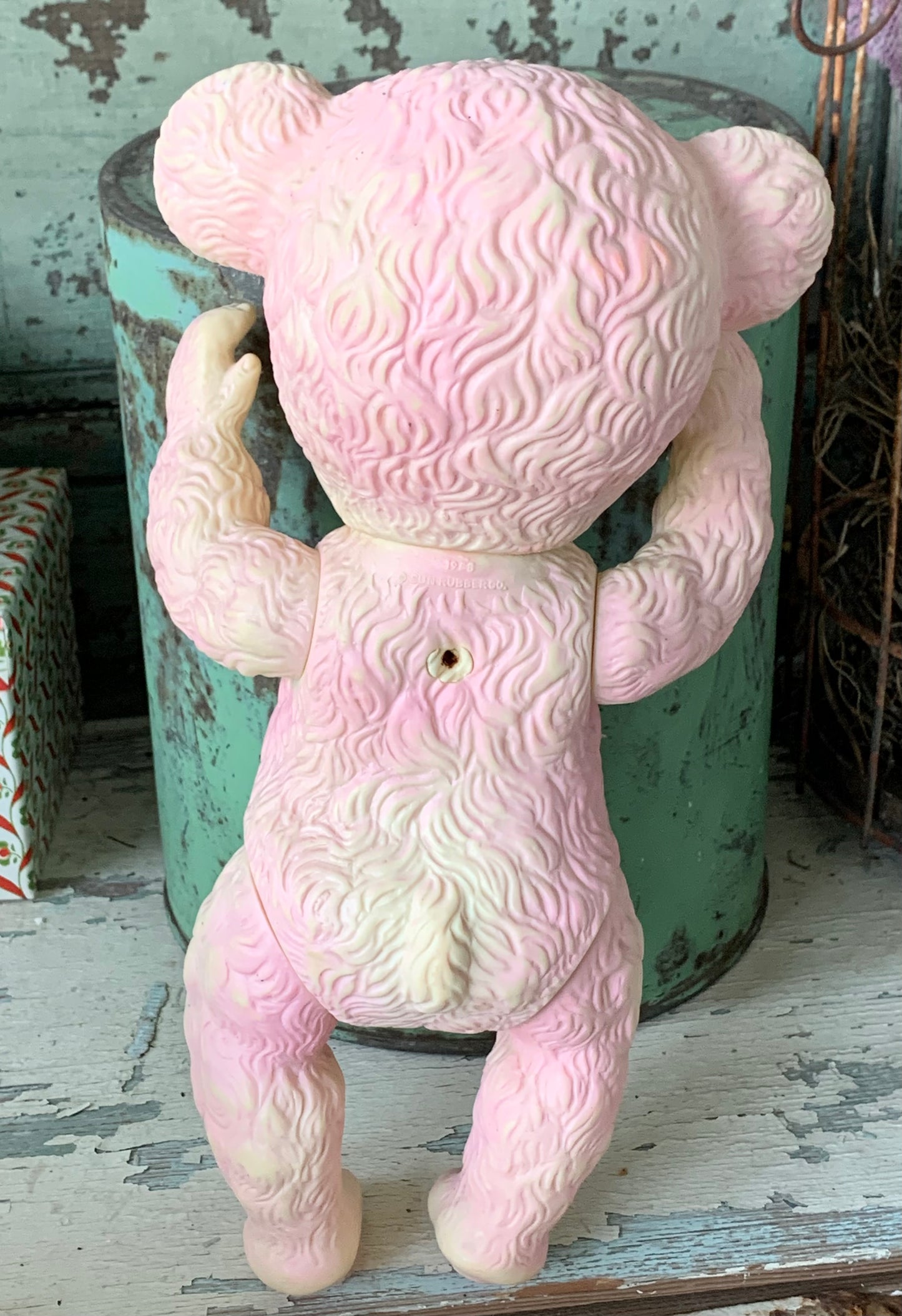 Vintage Sunny bear Sun rubber squeak toy