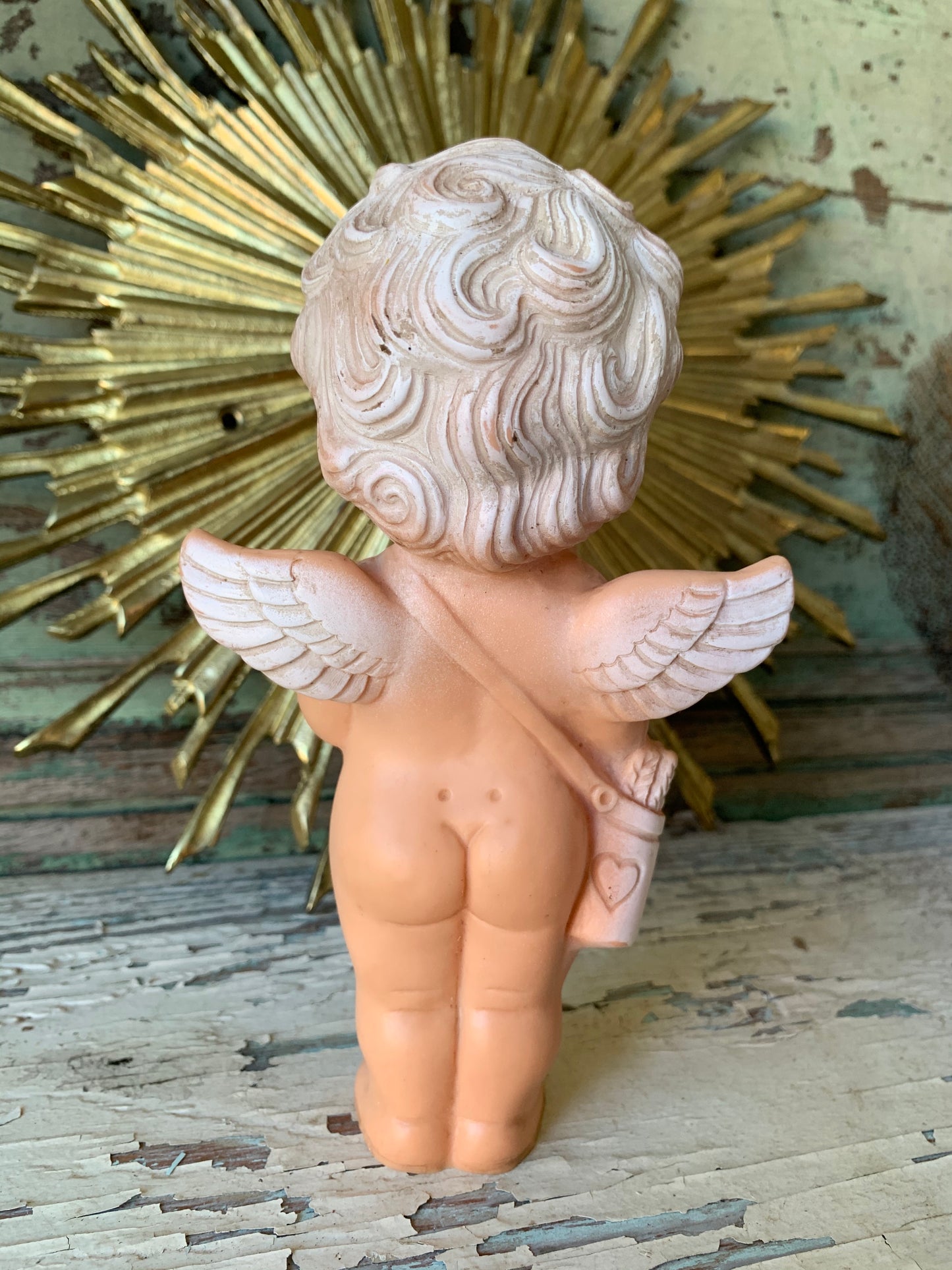 Vintage rubber squeaky toy angel I Love Lucy cupid doll