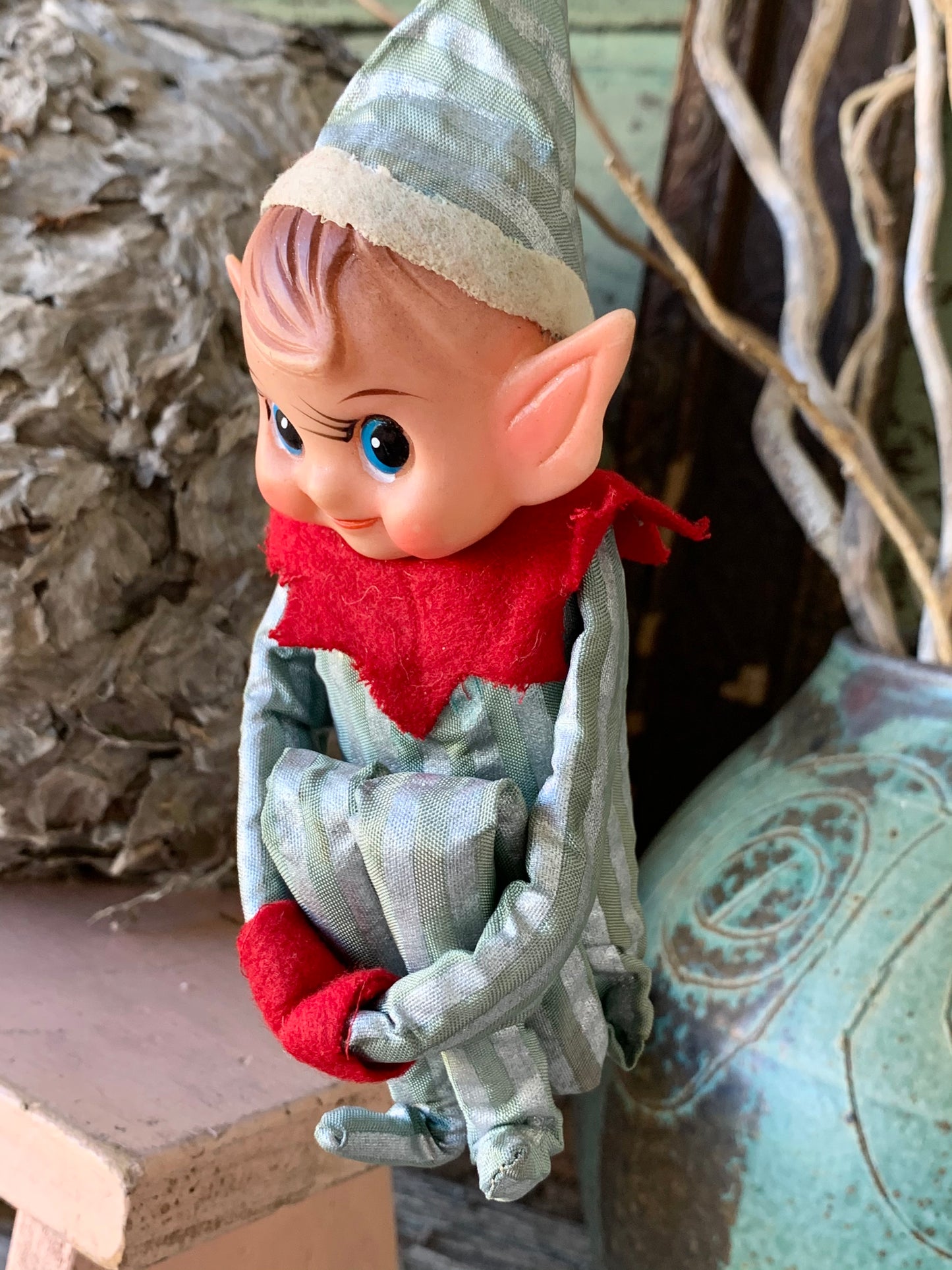 Vintage striped knee hugger elf