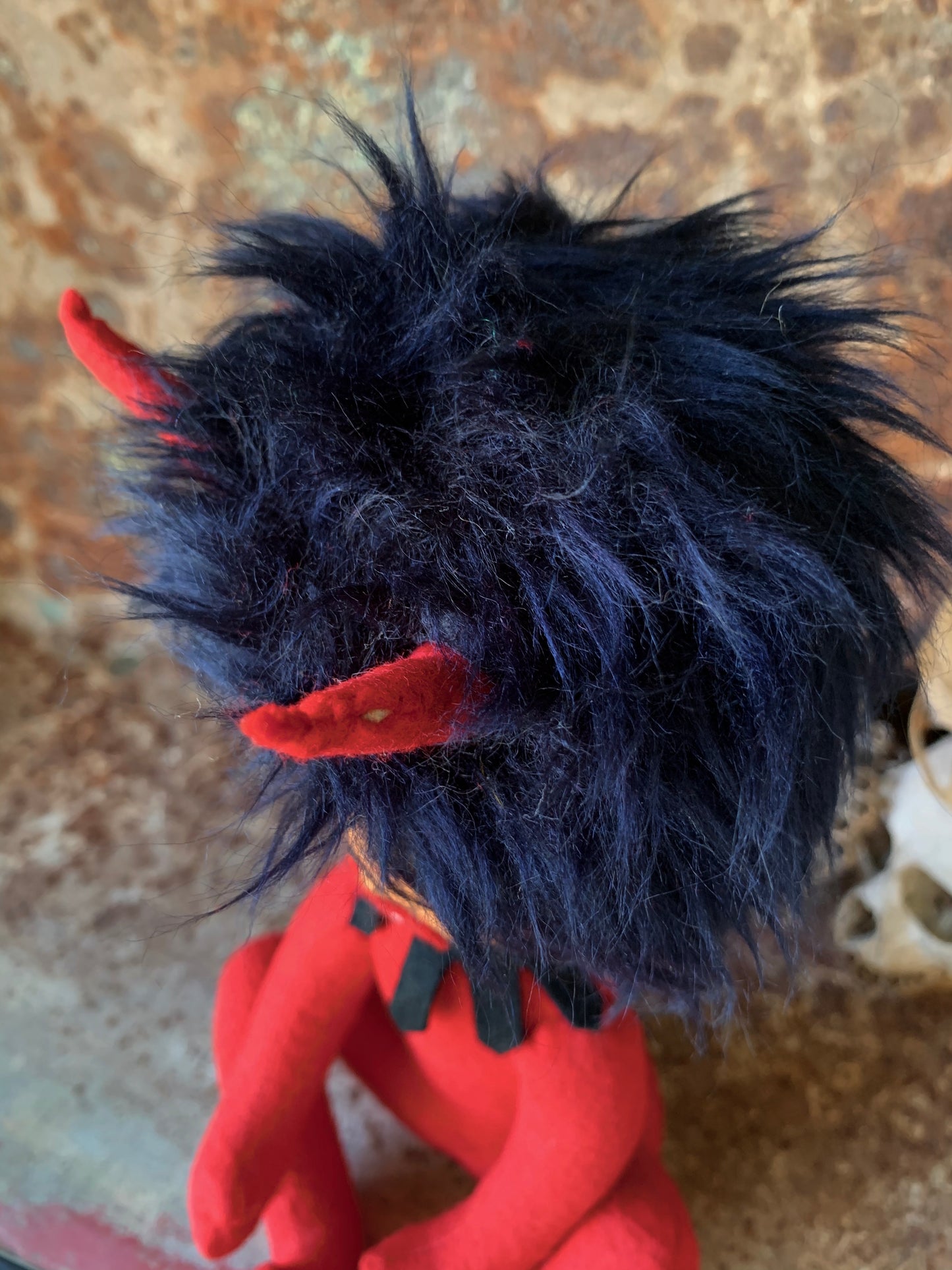 Vintage rare winking devil pixie doll