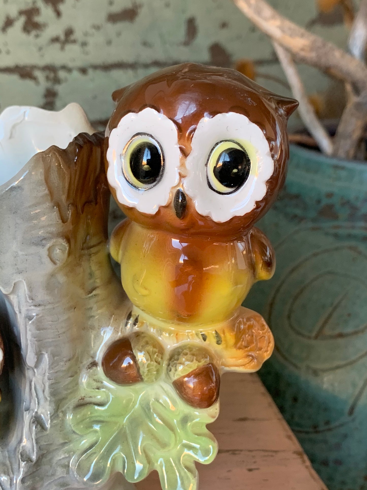 Vintage Relpo owl planter