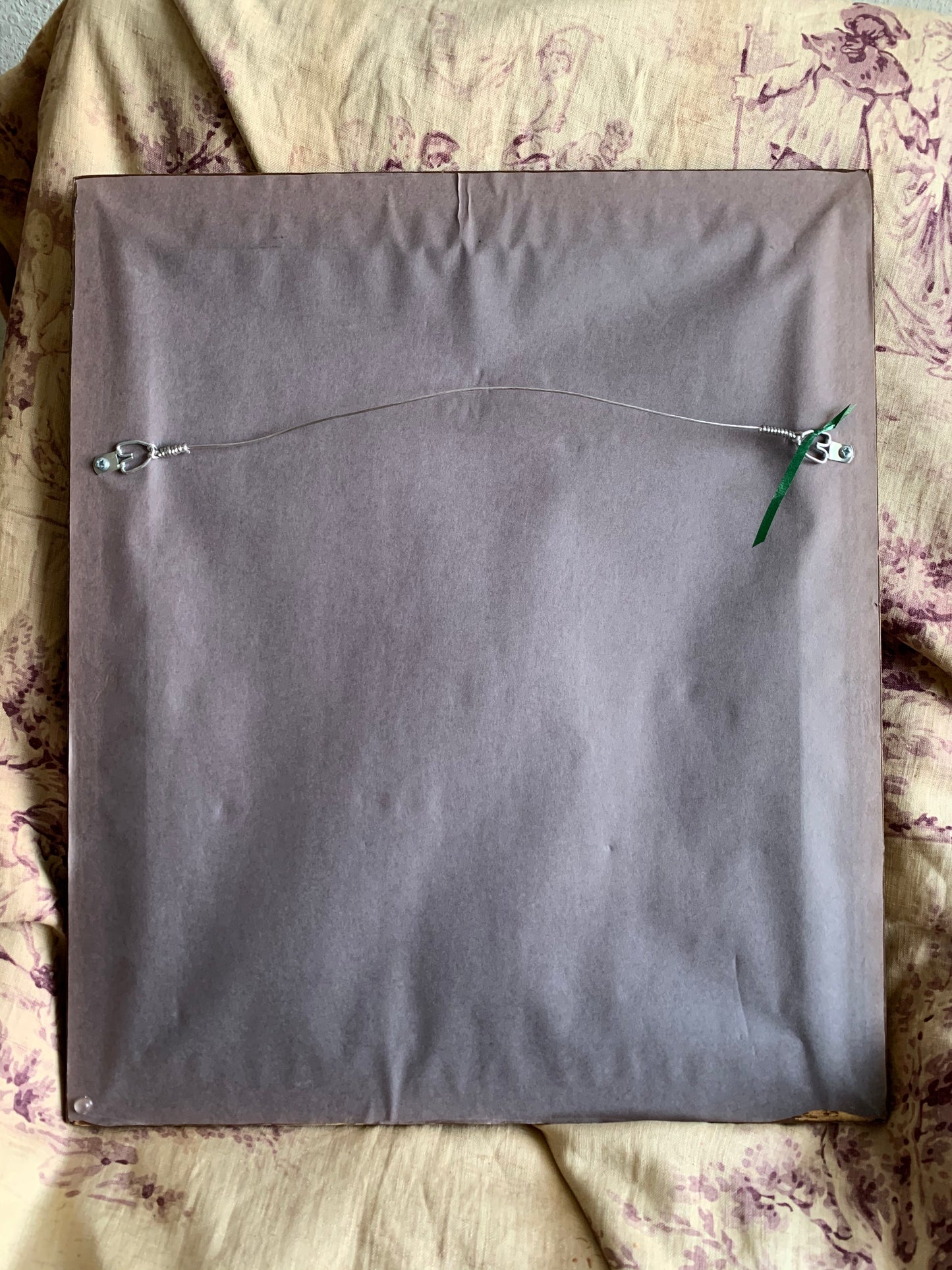 Vintage framed original dog painting