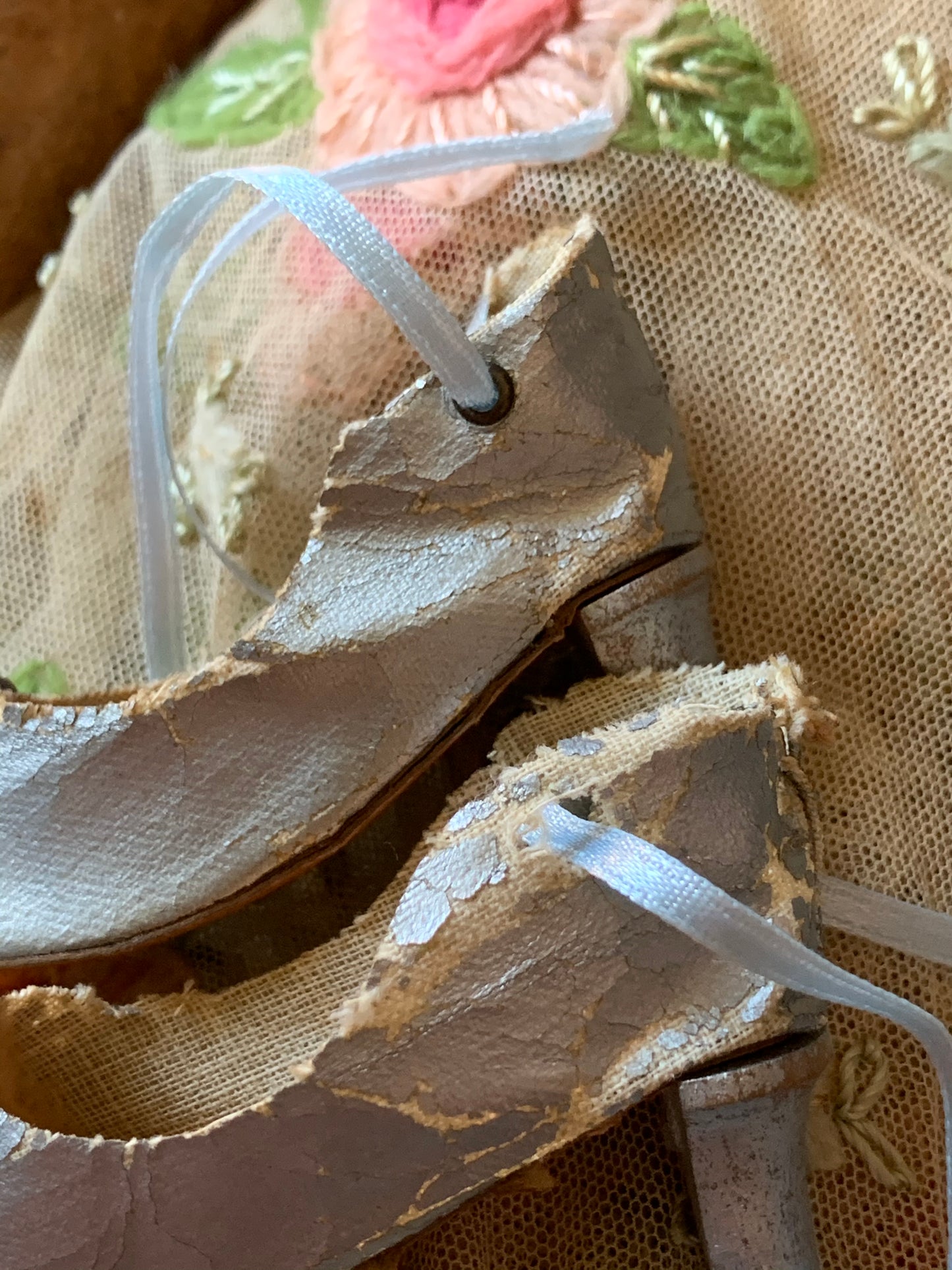 Vintage boudoir doll shoes