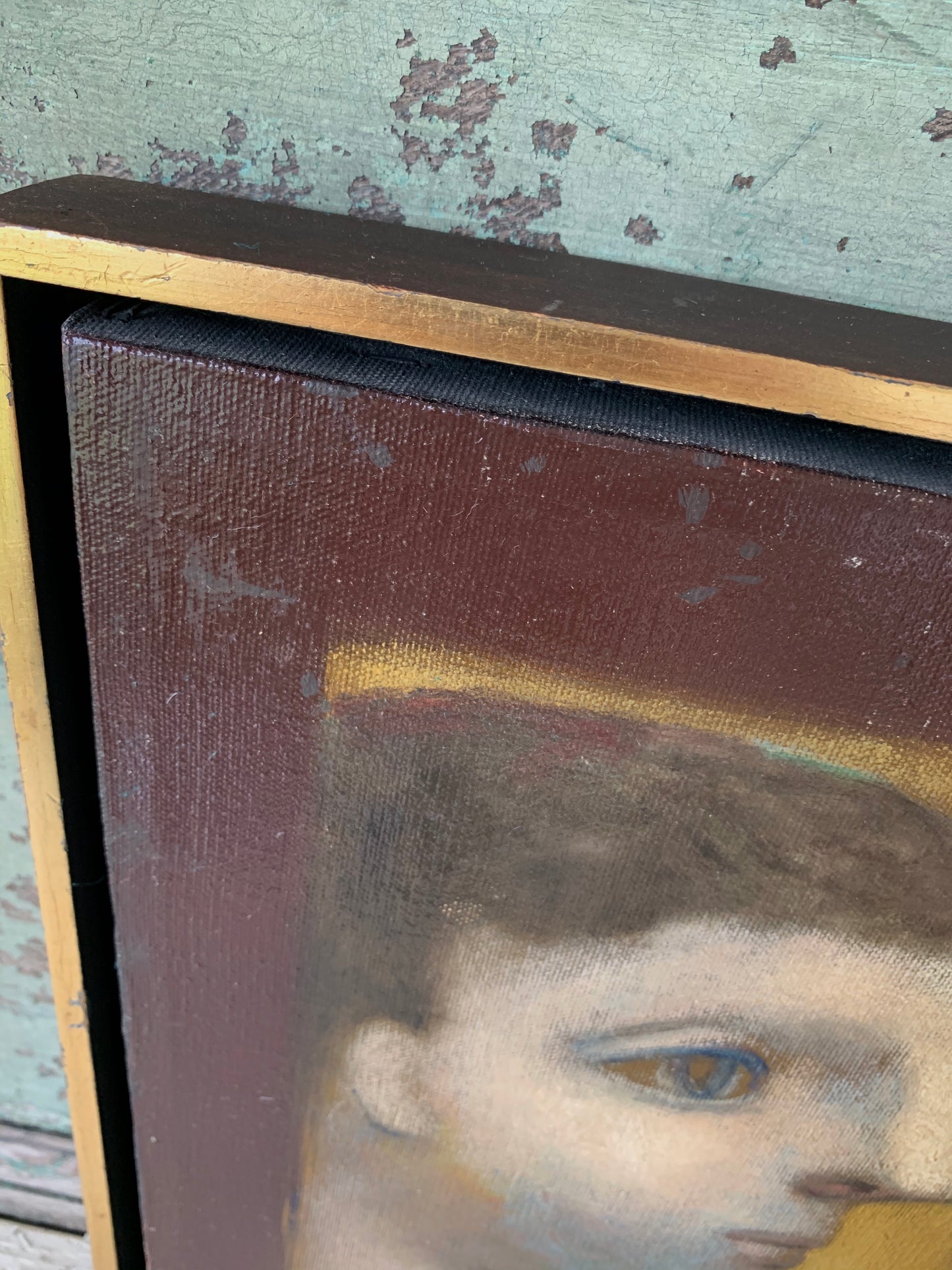 Vintage original Jose Montanes painting signed male portrait