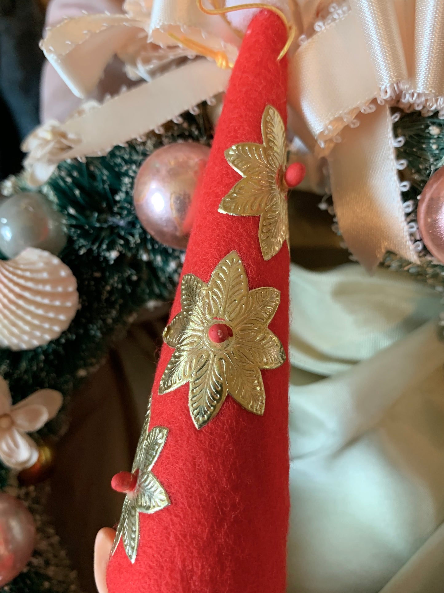 Vintage pointy hat shelf sitter elf retro Japan Christmas pixie