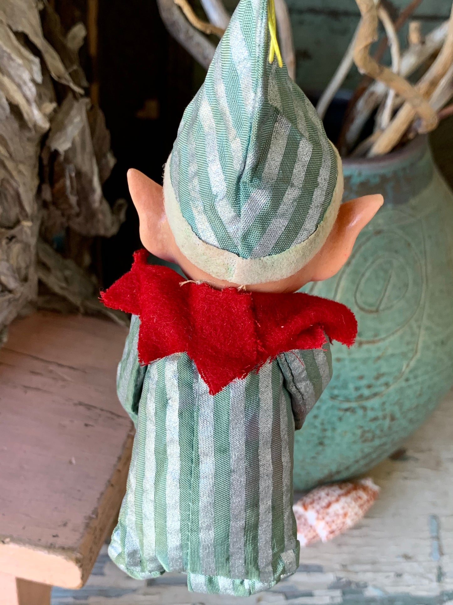 Vintage striped knee hugger elf