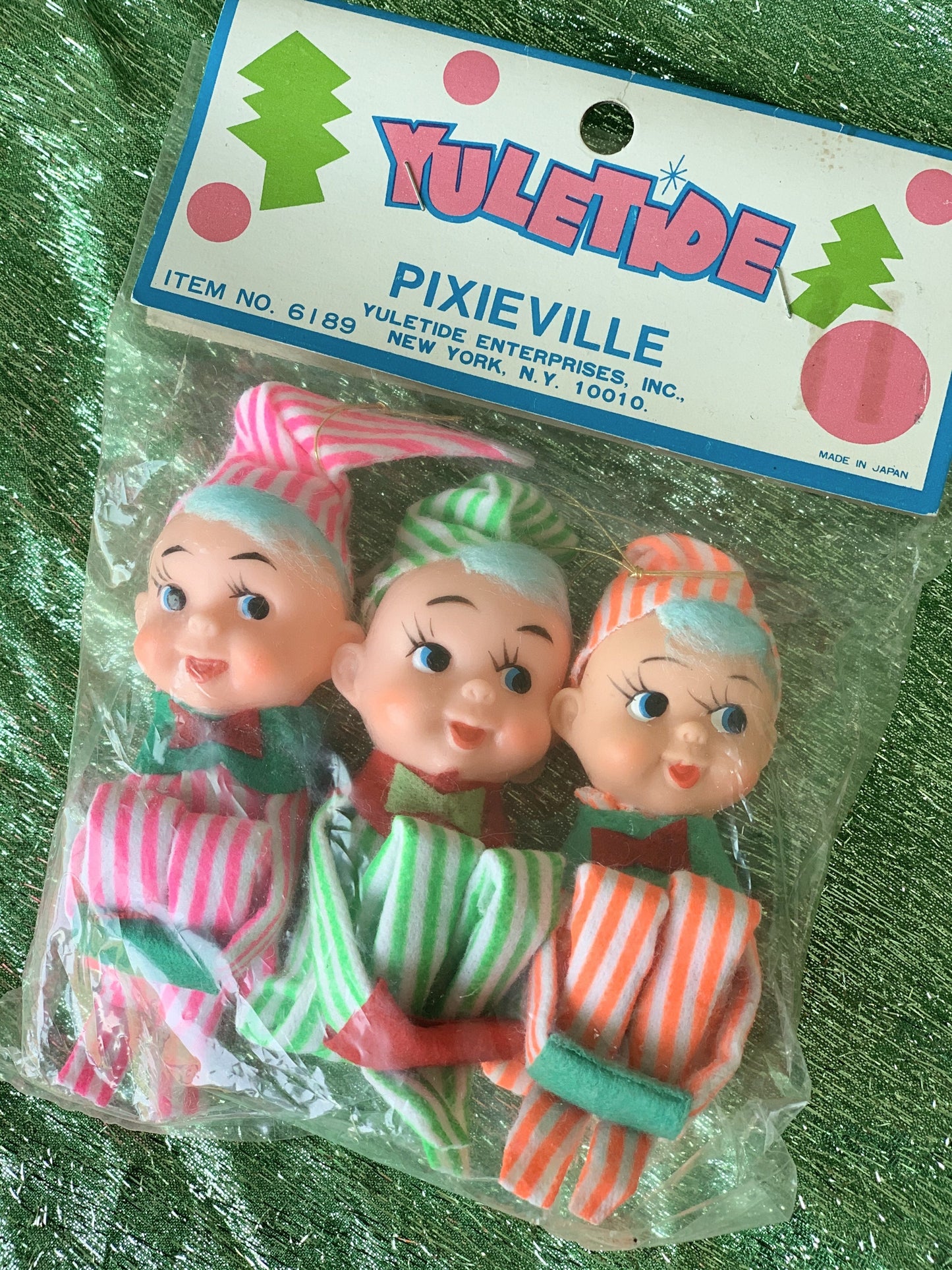 Vintage striped neoen knee hugger elves in original package