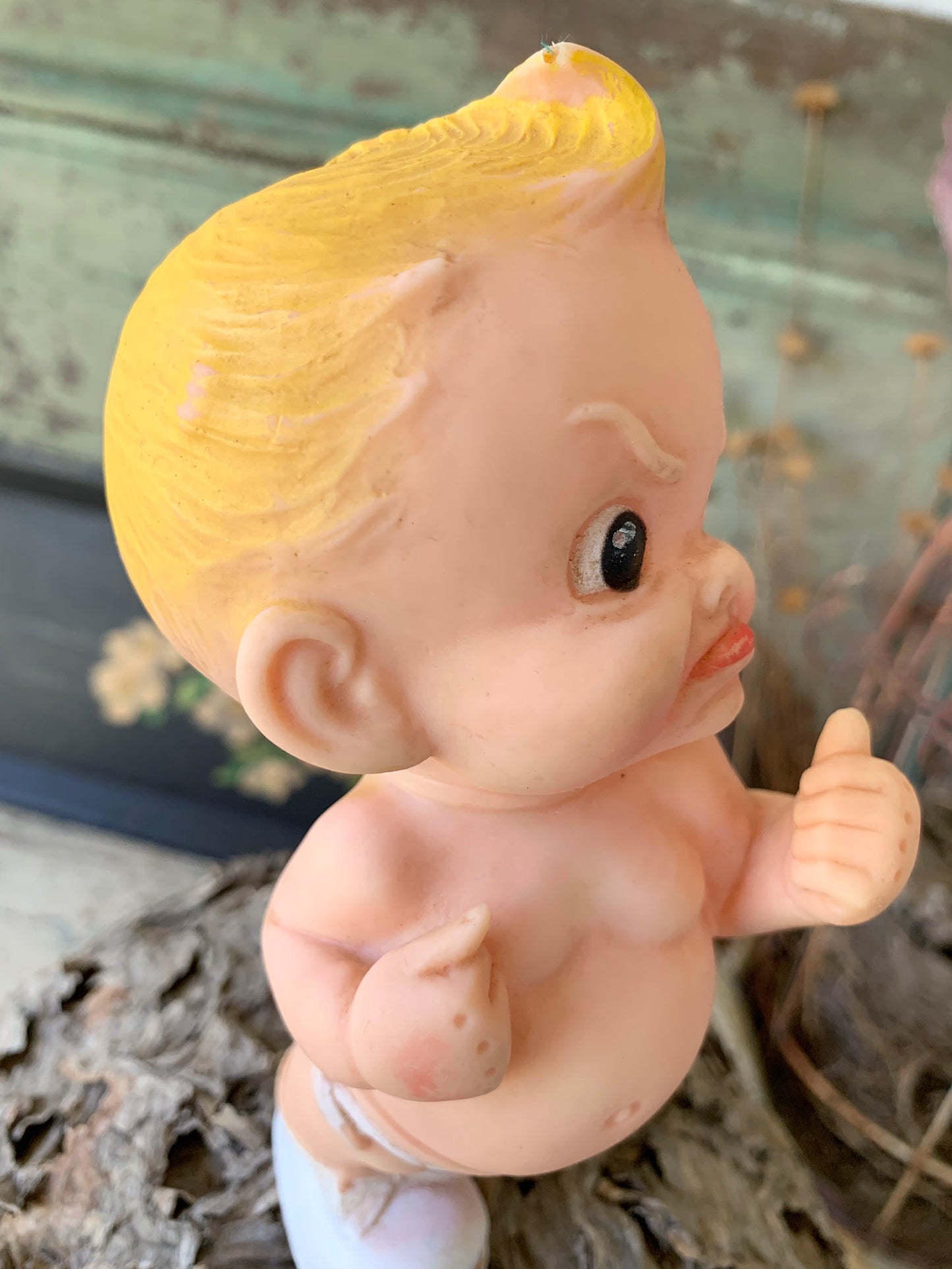 Vintage Alan Jay grumpy boy squeaker
