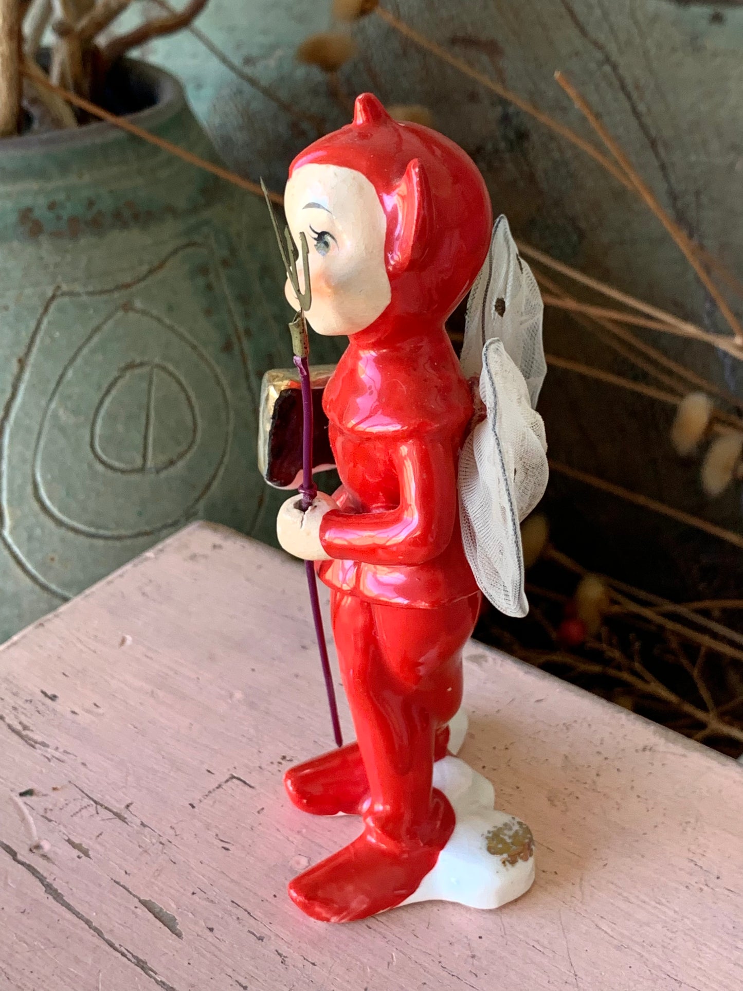 Vintage devil pixie elf figurine