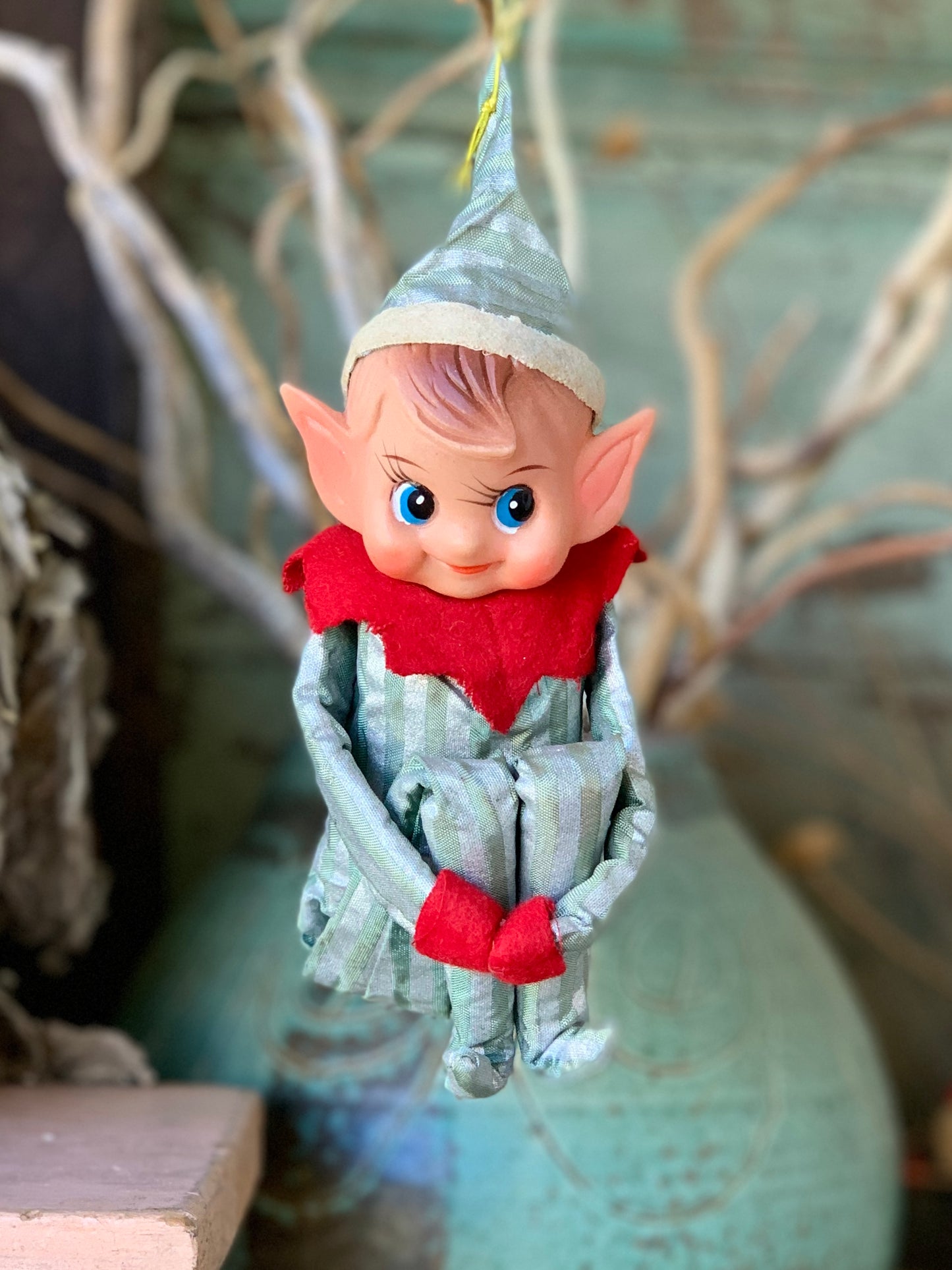 Vintage striped knee hugger elf