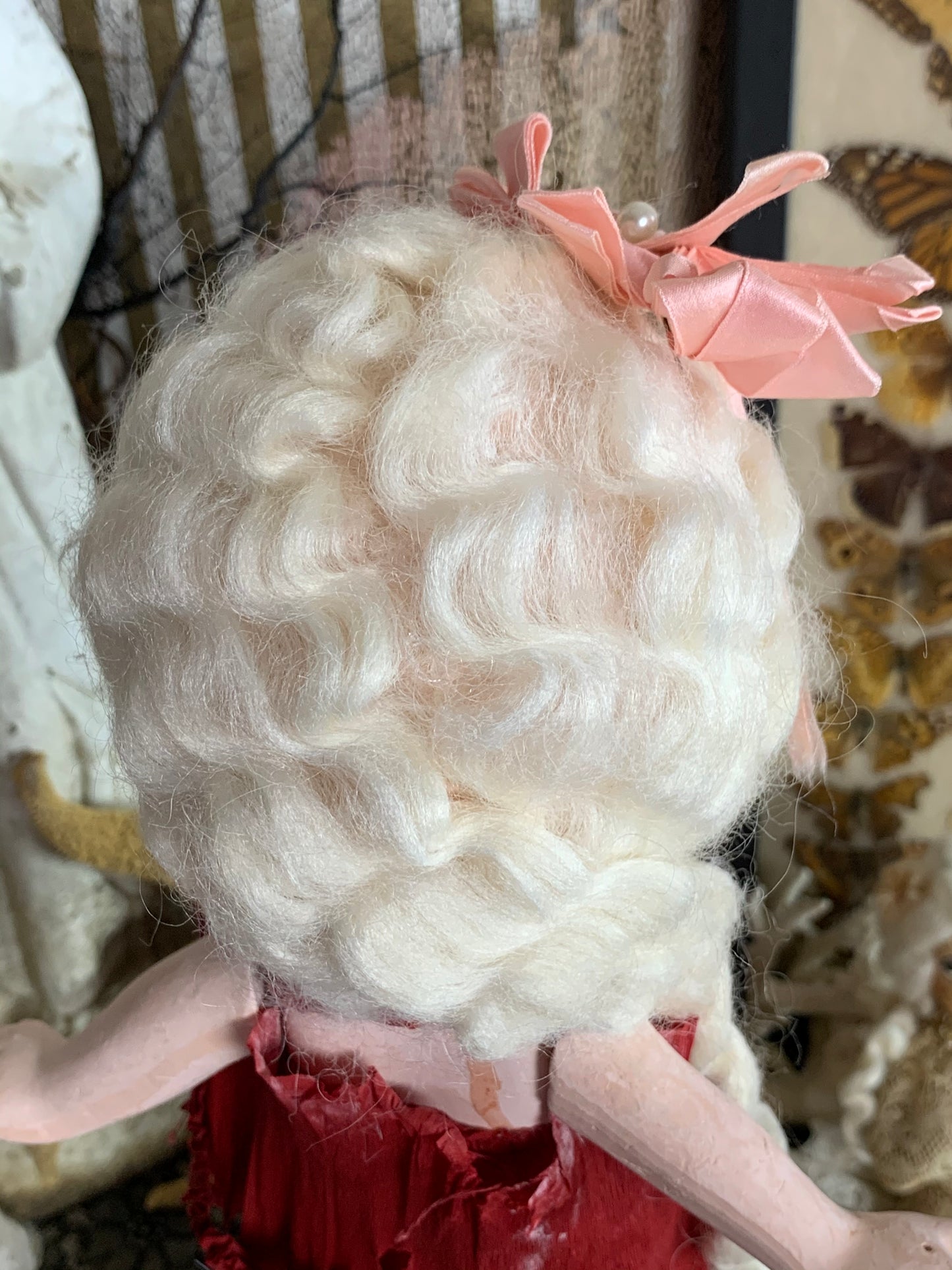 Vintage chalkware flapper kewpie doll