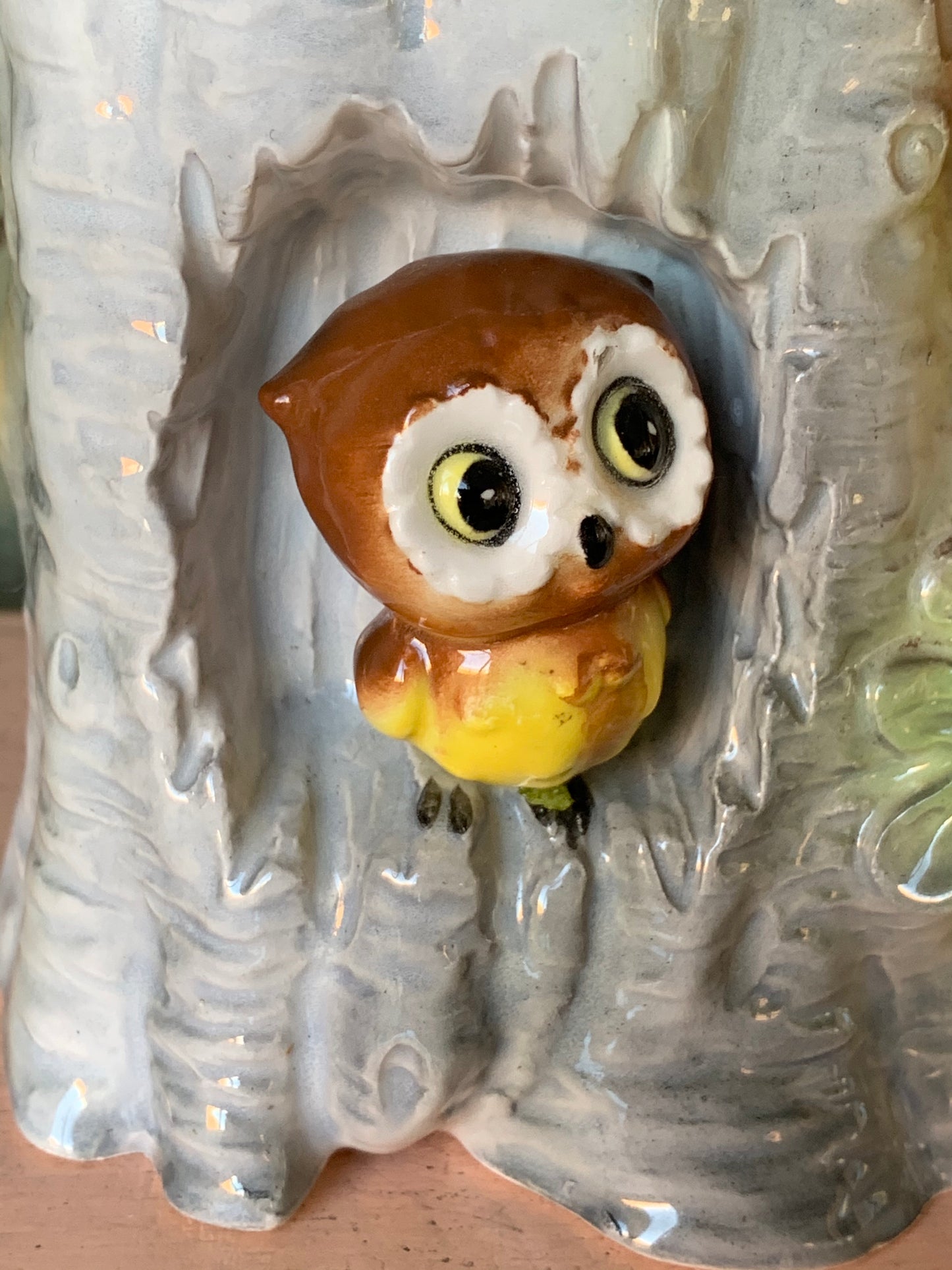 Vintage Relpo owl planter