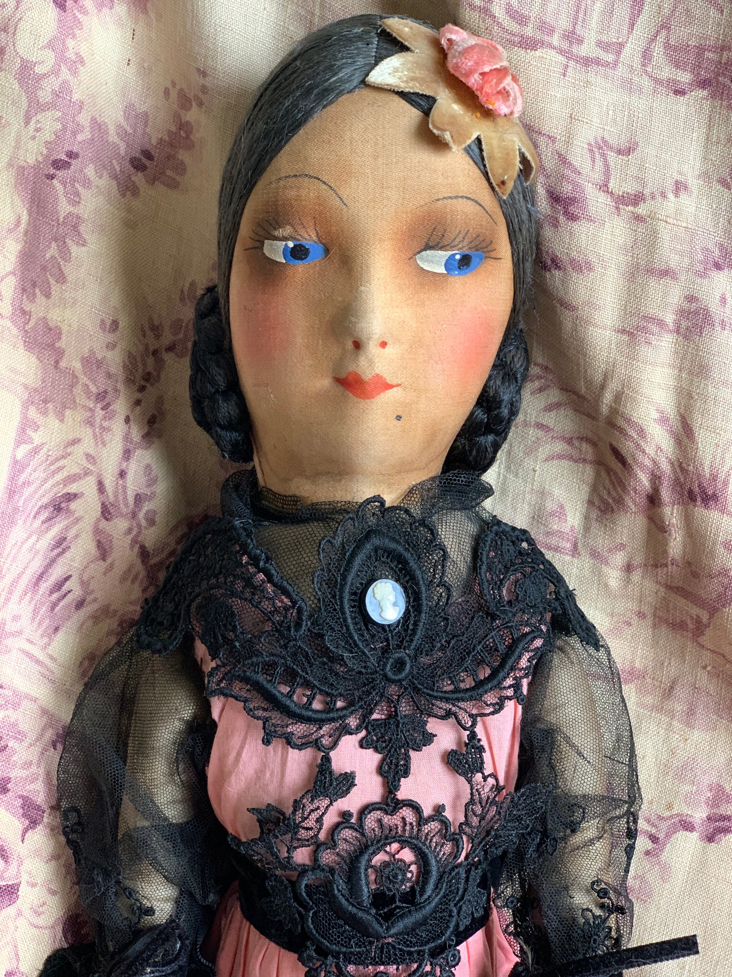 Vintage small boudoir doll