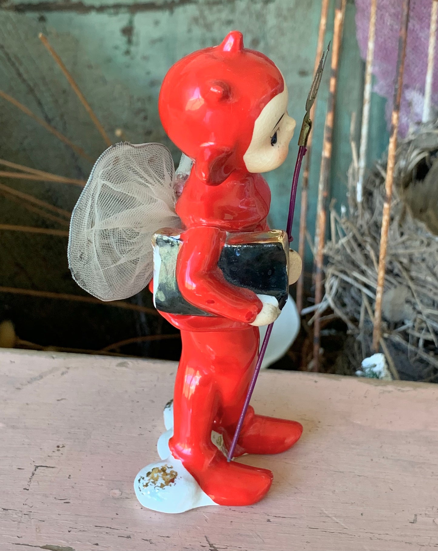 Vintage devil pixie elf figurine