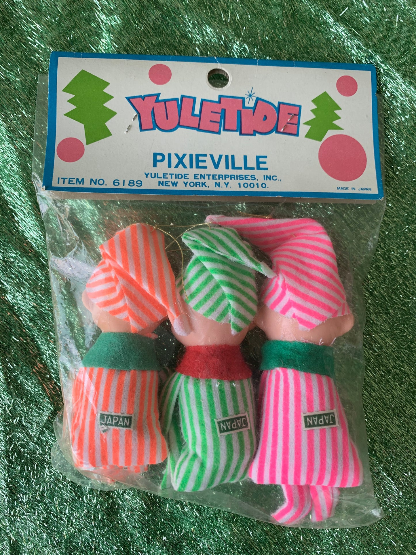 Vintage striped neoen knee hugger elves in original package