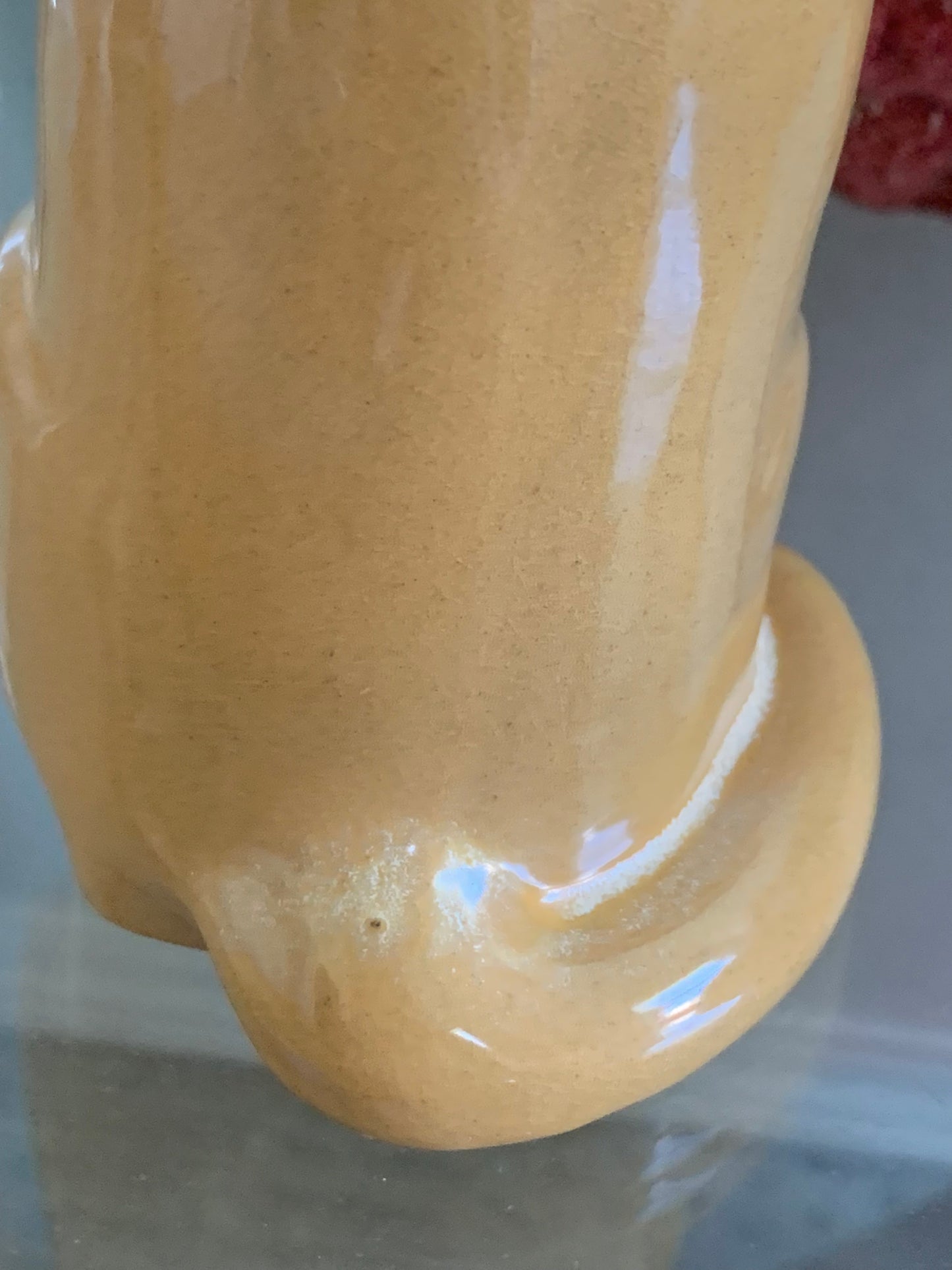 Vintage Frankoma pottery puma cat statue