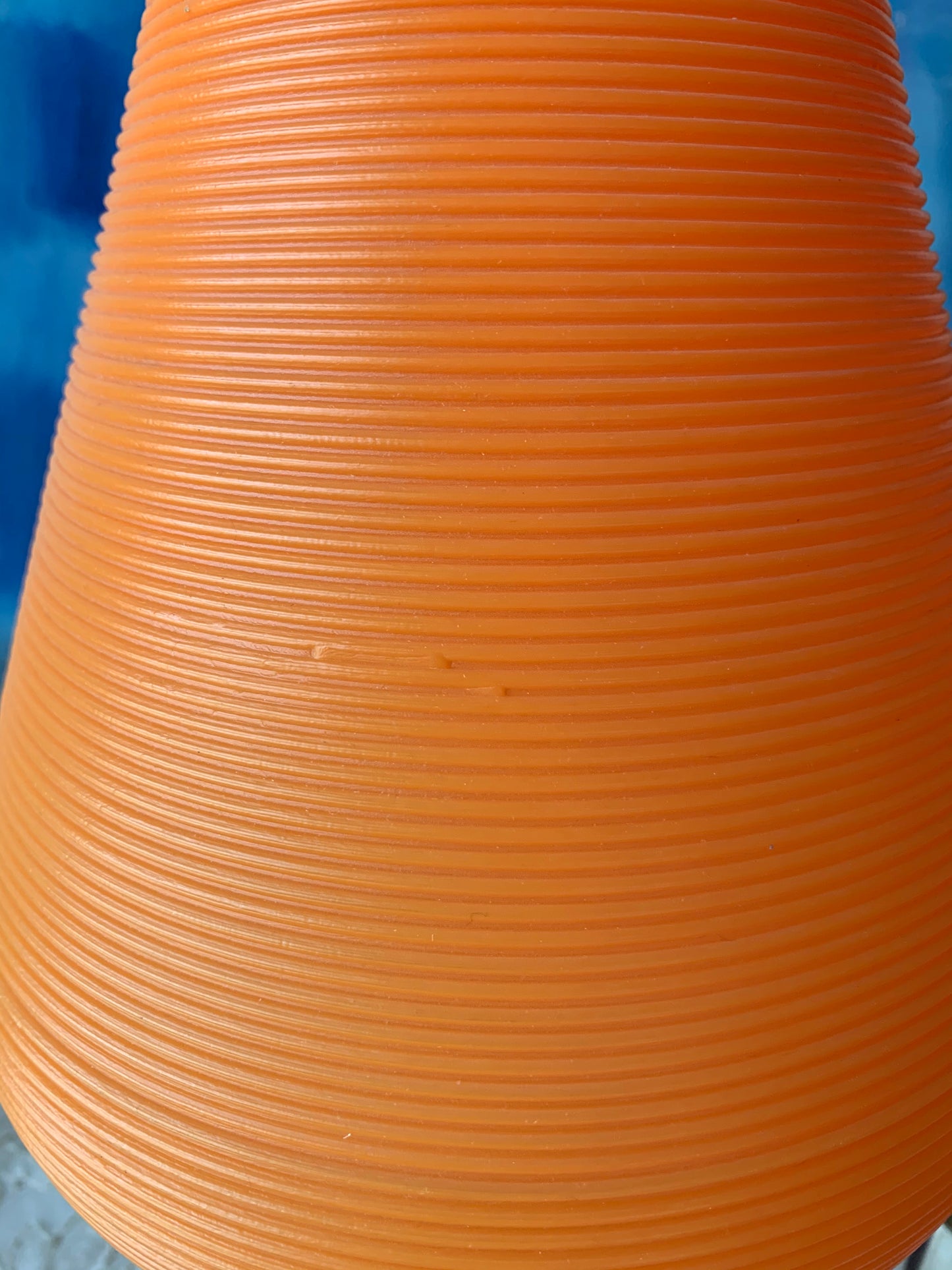 Vintage pair orange beehive lamps mid century lights