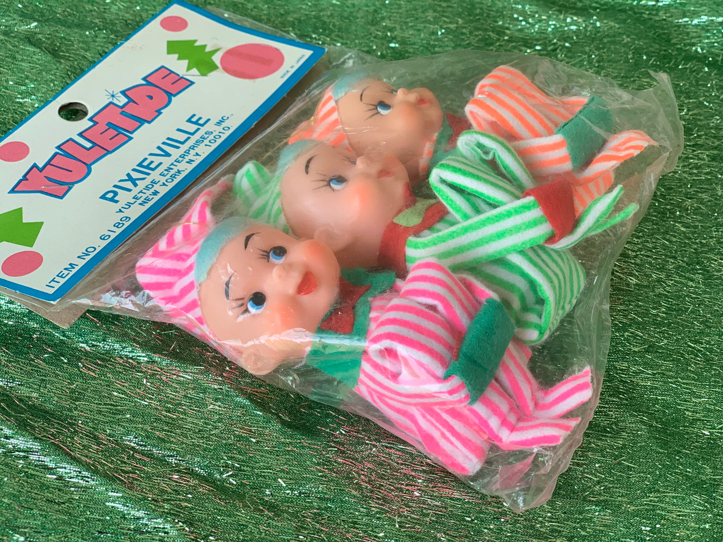 Vintage striped neoen knee hugger elves in original package