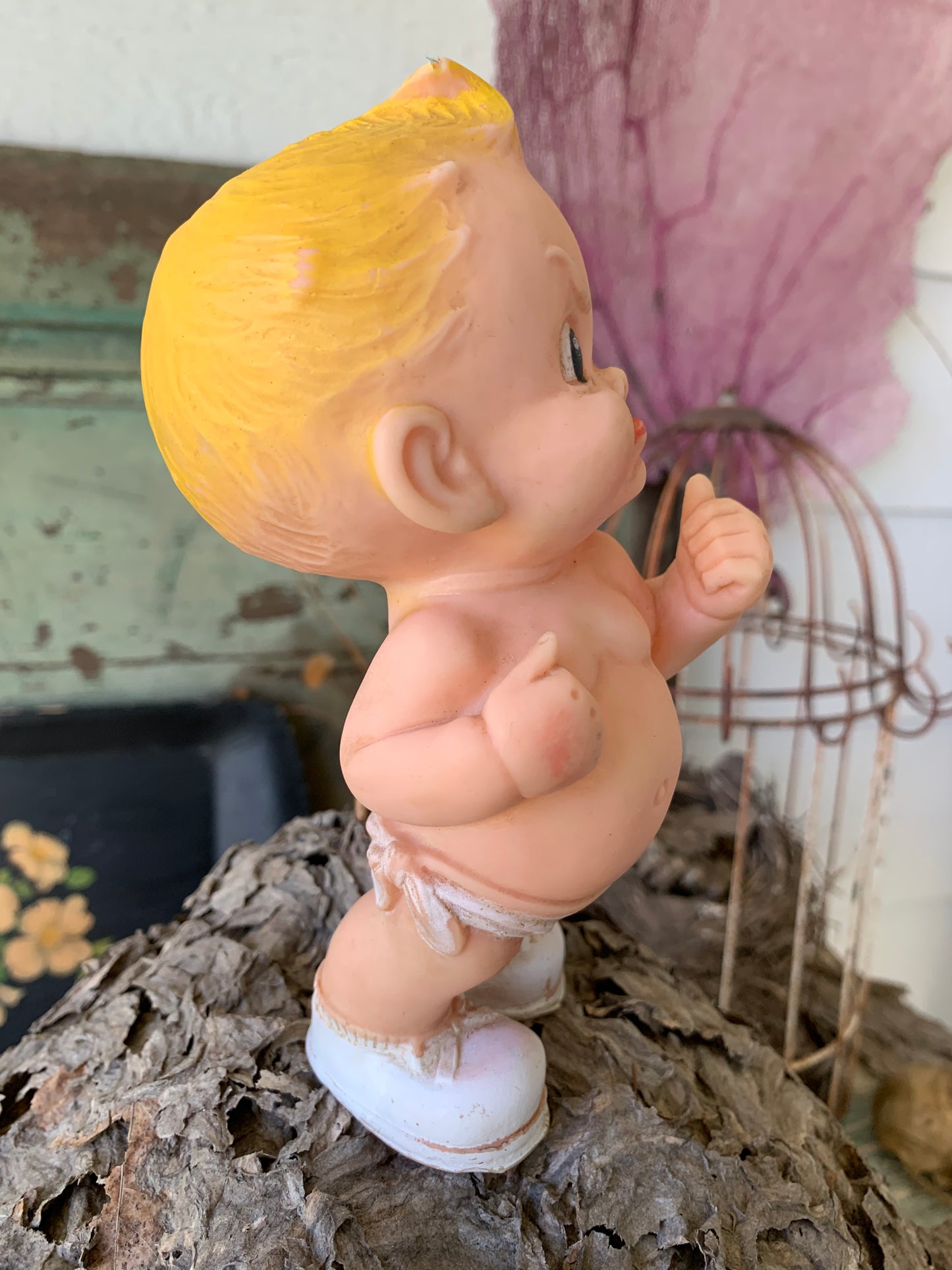 Vintage Alan Jay grumpy boy squeaker