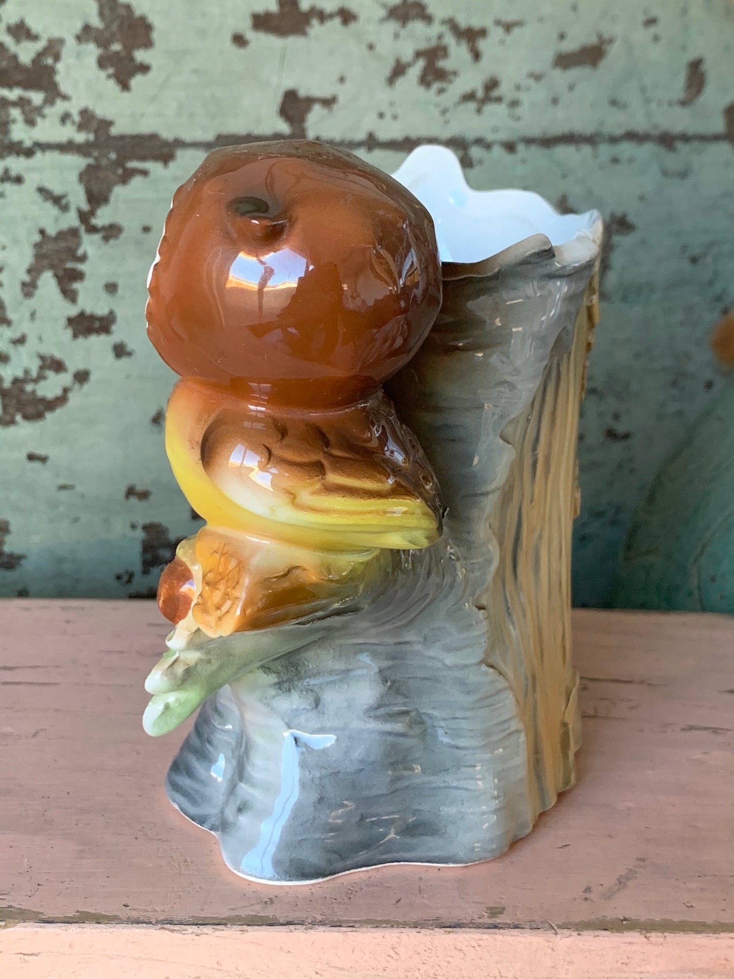 Vintage Relpo owl planter