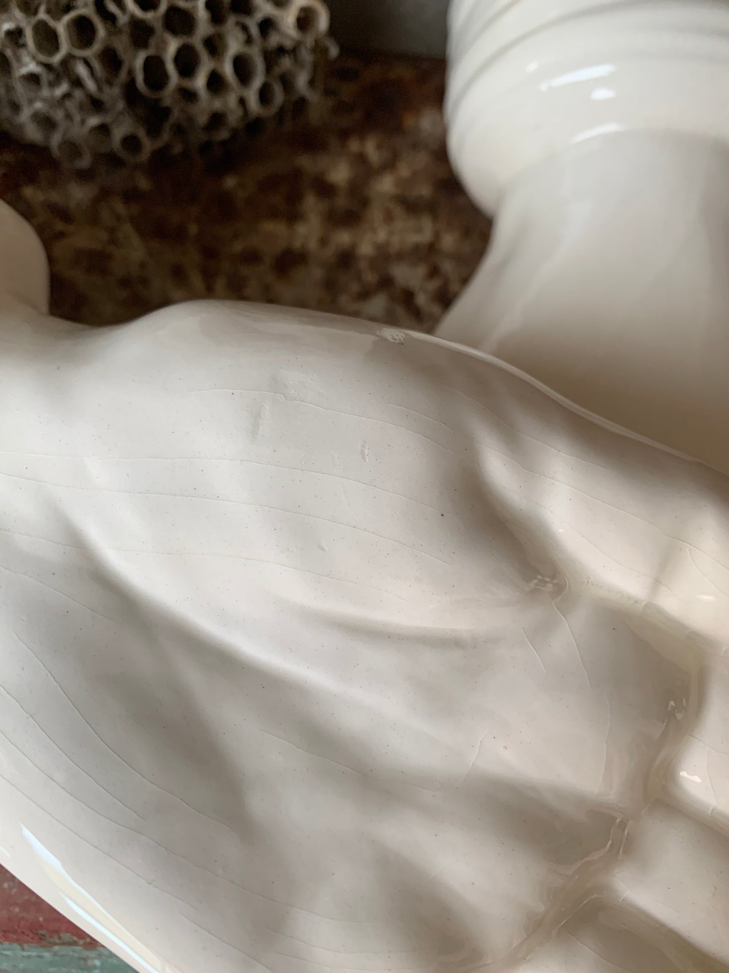 Vintage pair of ceramic hands