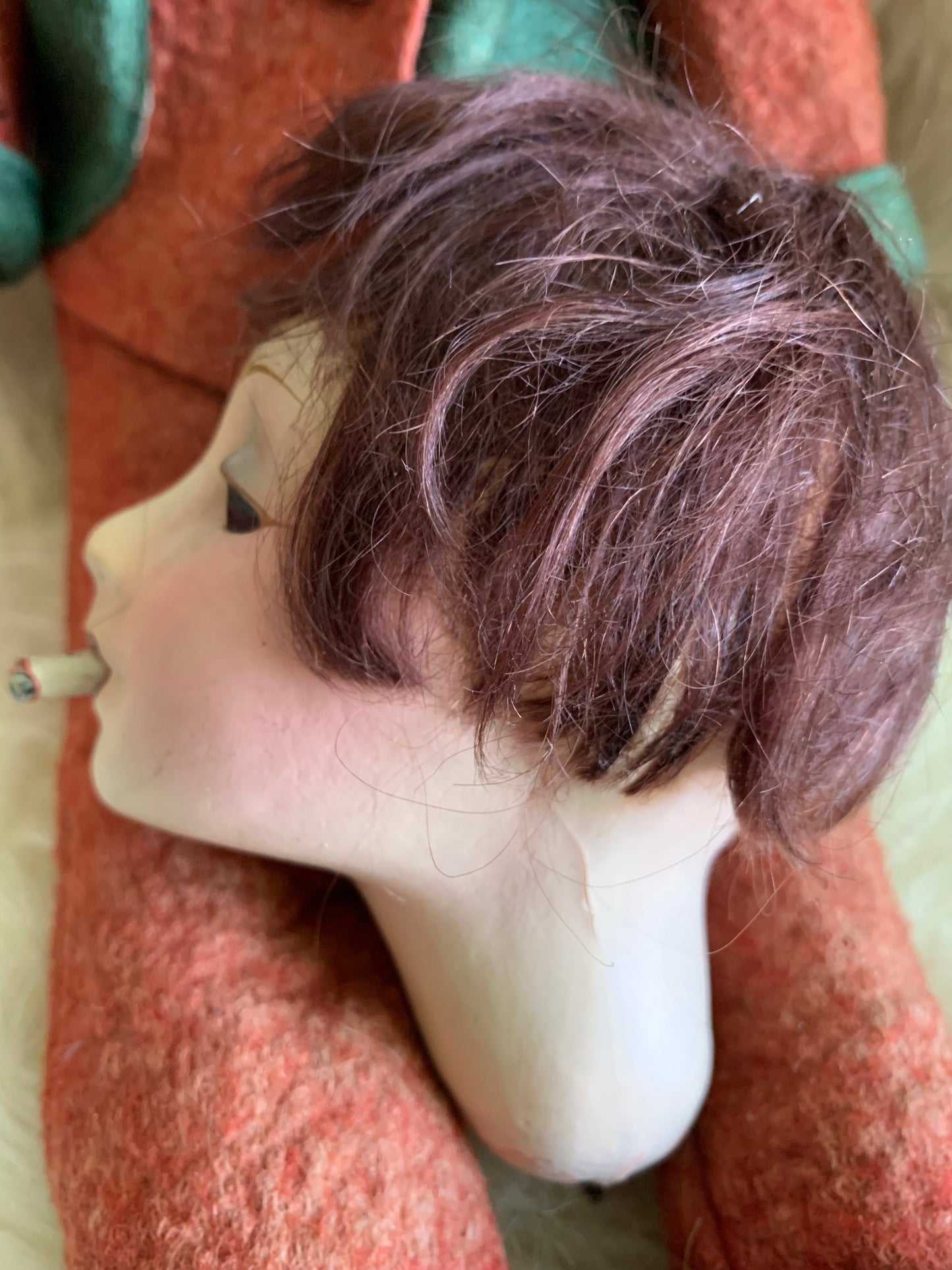 Vintage Cubeb smoker boudoir doll
