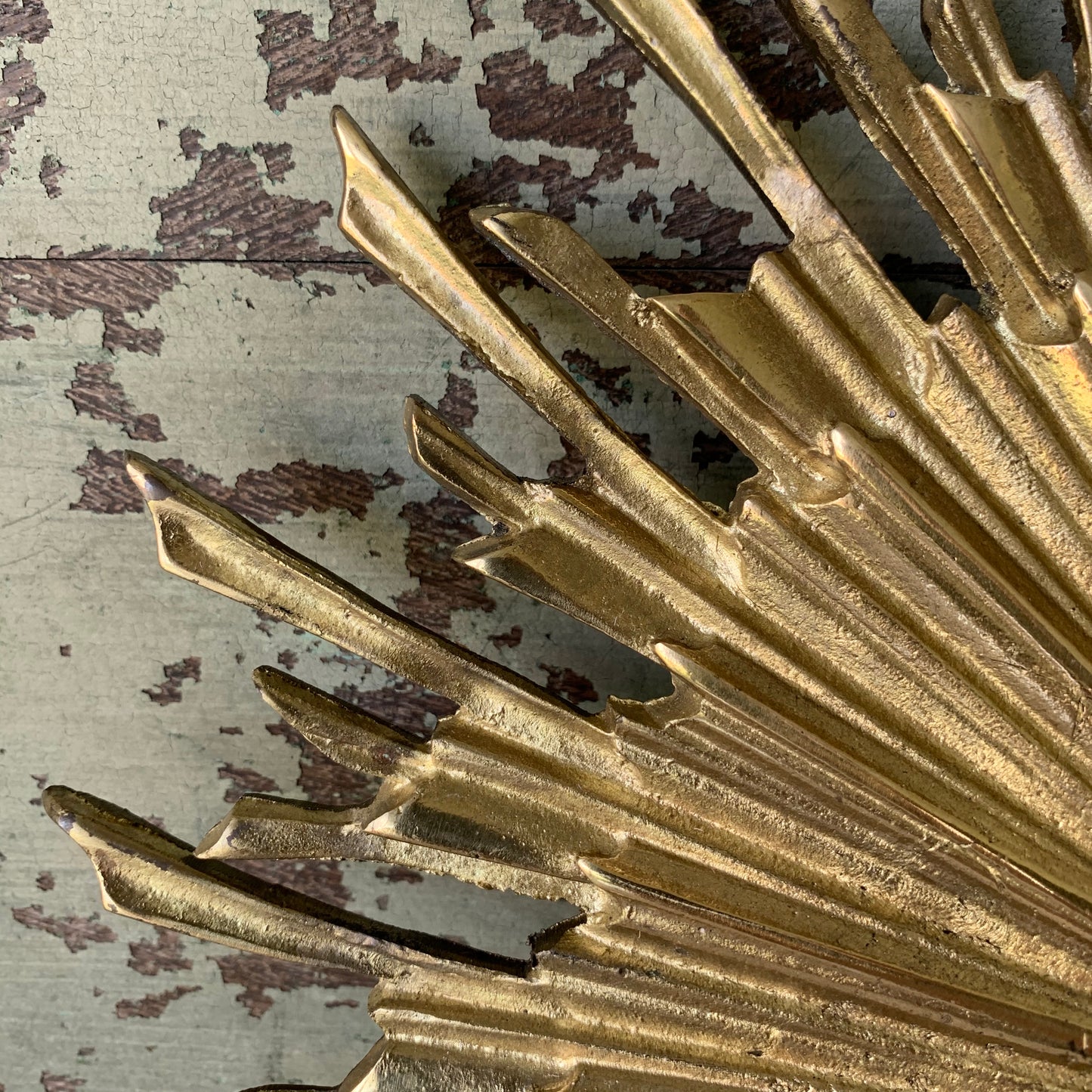 Mid century starburst ceiling flush mount light