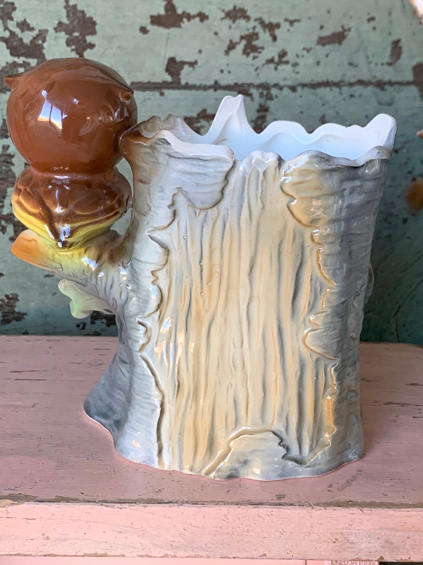Vintage Relpo owl planter
