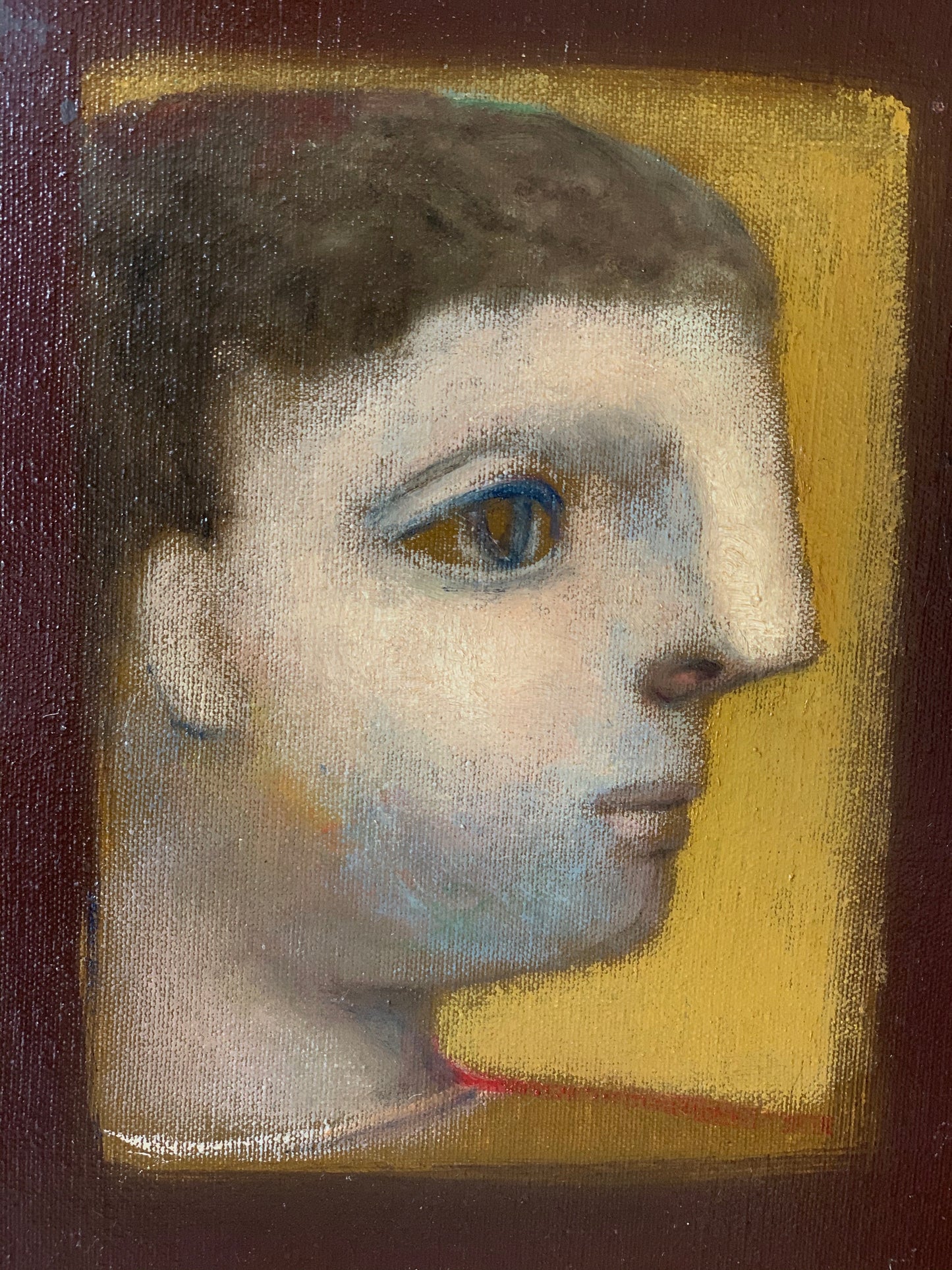 Vintage original Jose Montanes painting signed male portrait