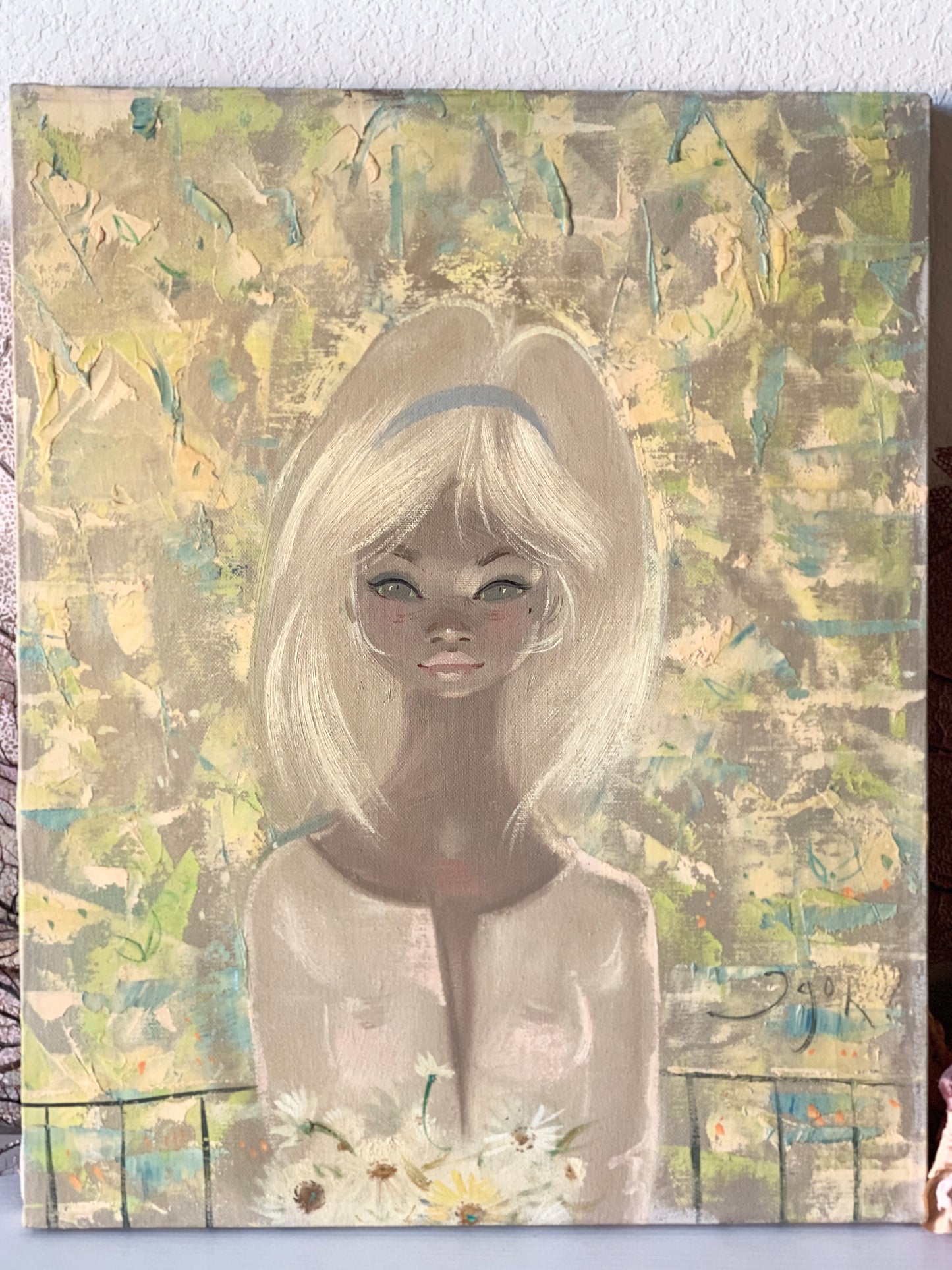 Vintage Igor Pantuhoff girl painting