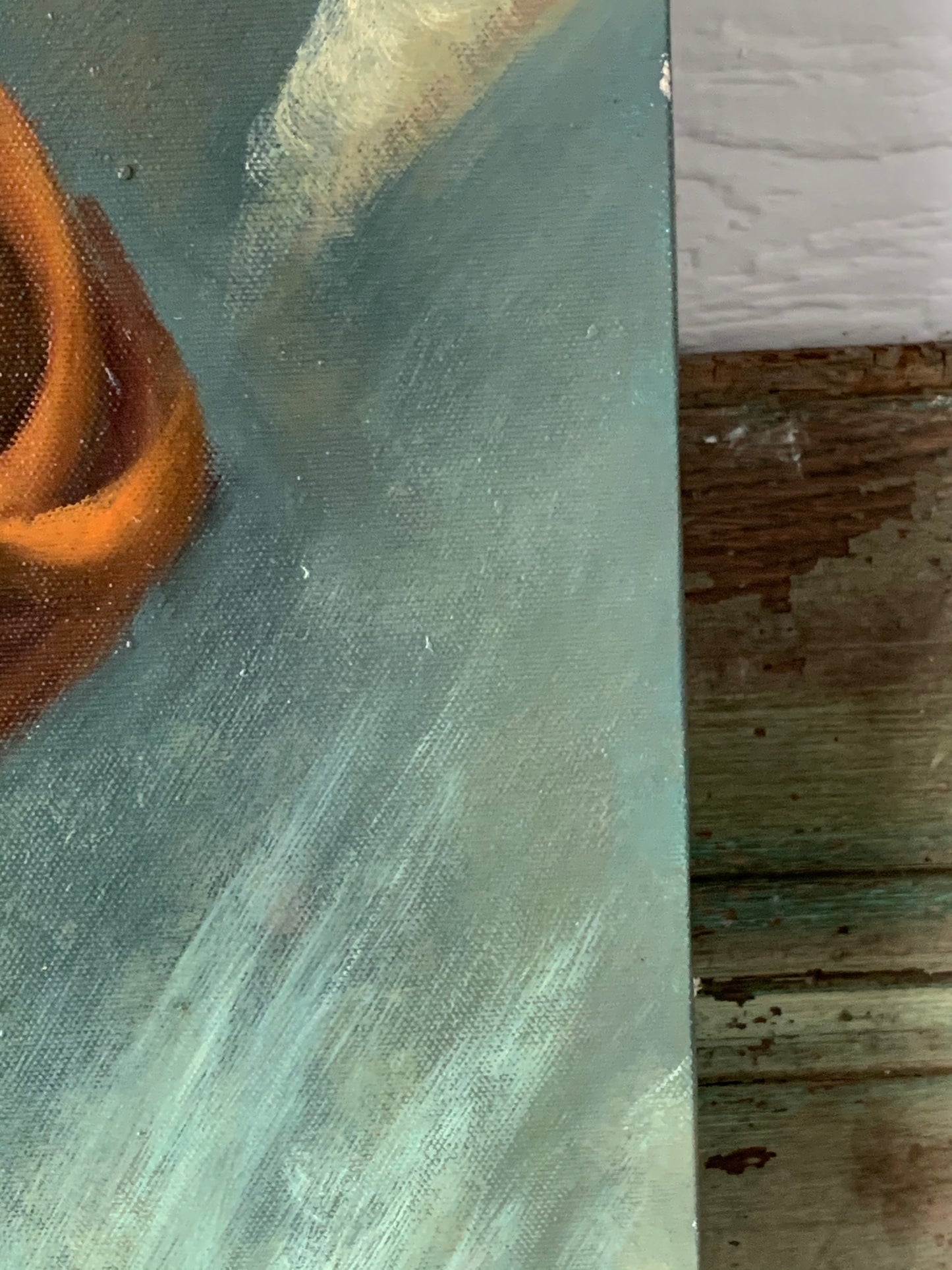 Vintage large original Napoleon reproduction painting